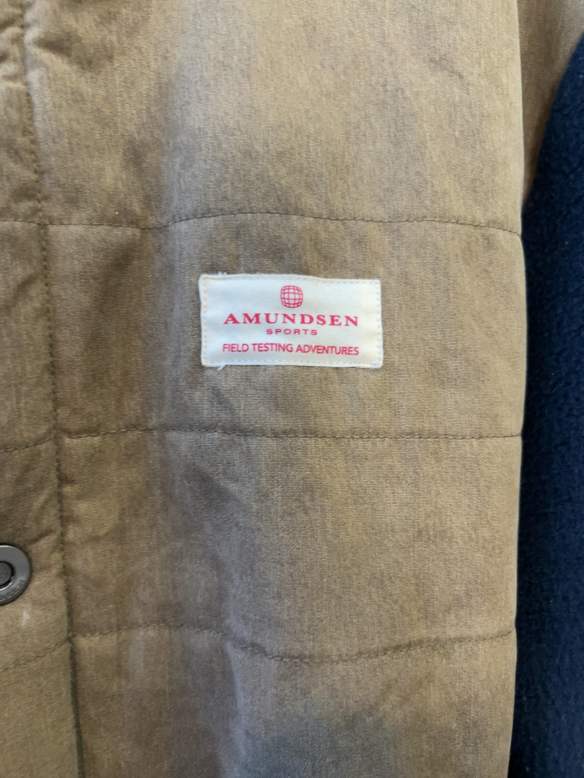 Amundsen Sports Heroes Wool Fleece Jacket Navy/Khaki XL
