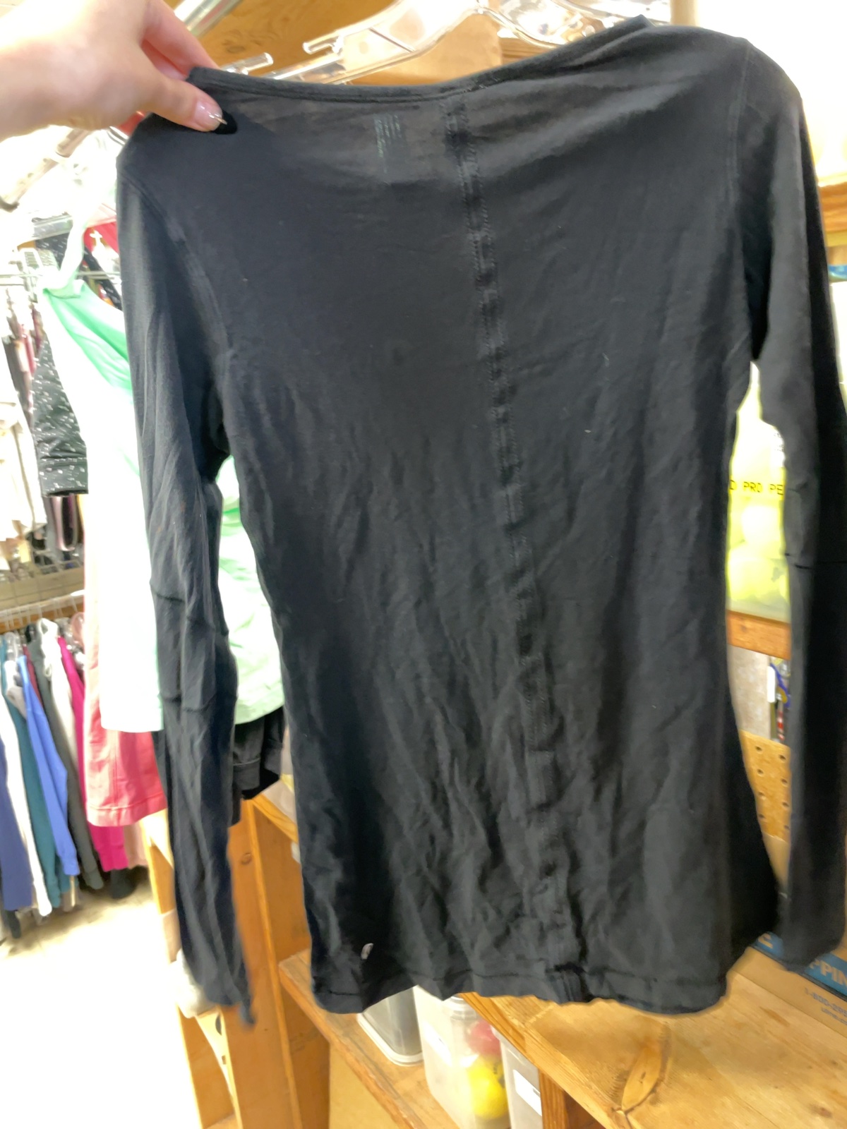 lululemon athletica Long Sleeve Shirt Size 4/6 Black