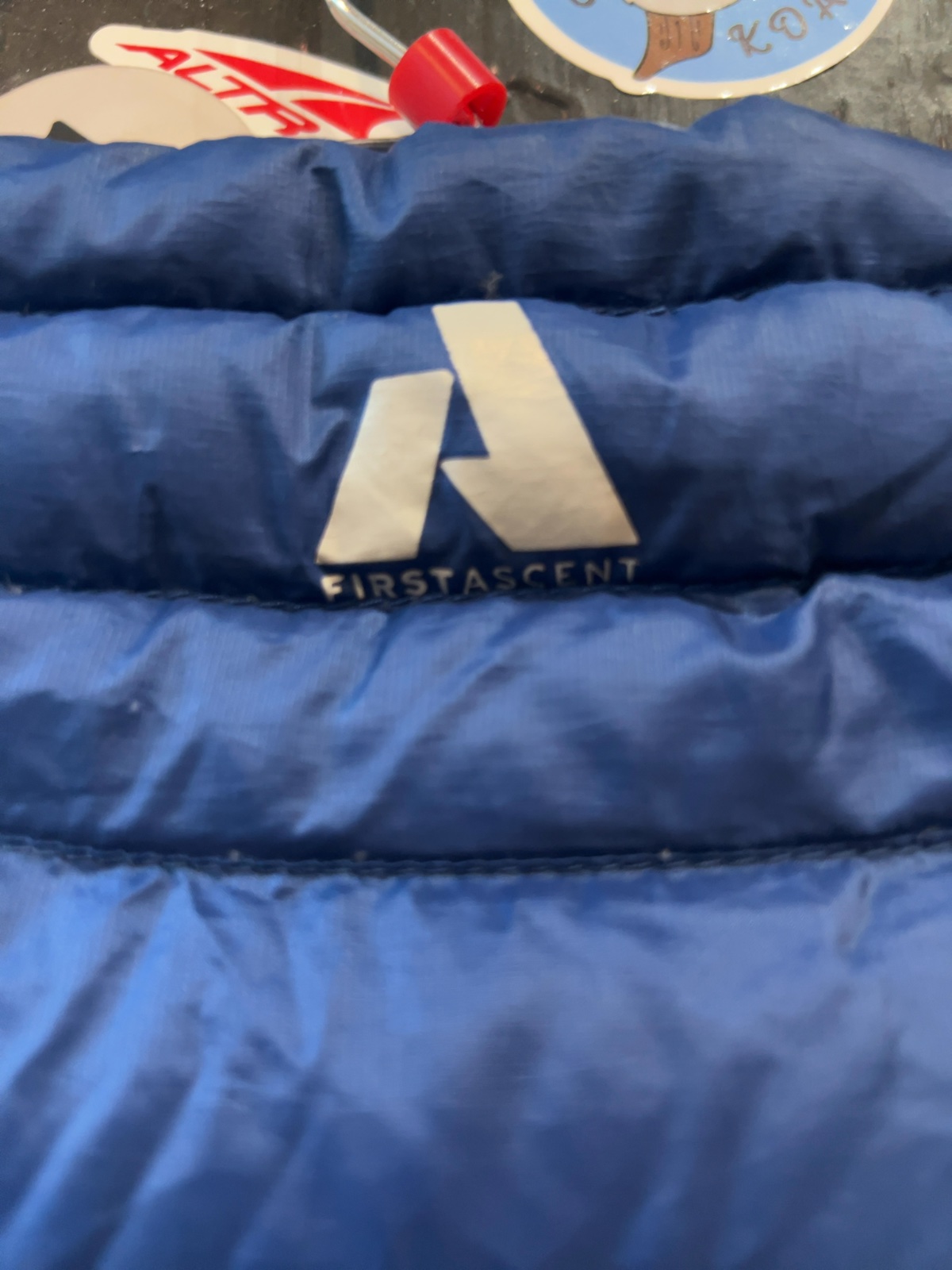 Eddie Bauer First Ascent Down Vest Blue Good L
