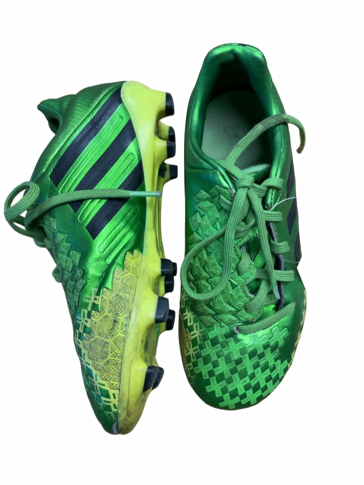 Adidas Predator Size 1 US Soccer Cleats Green - image 1