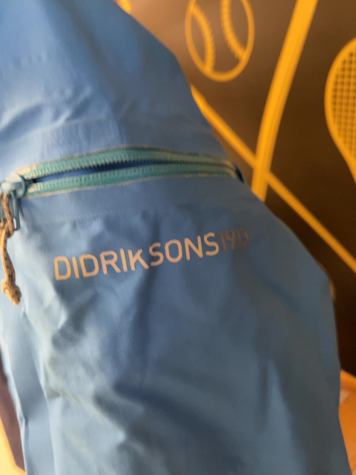 Didriksons STORMsystem Rain Jacket Size EU 38 Blue
