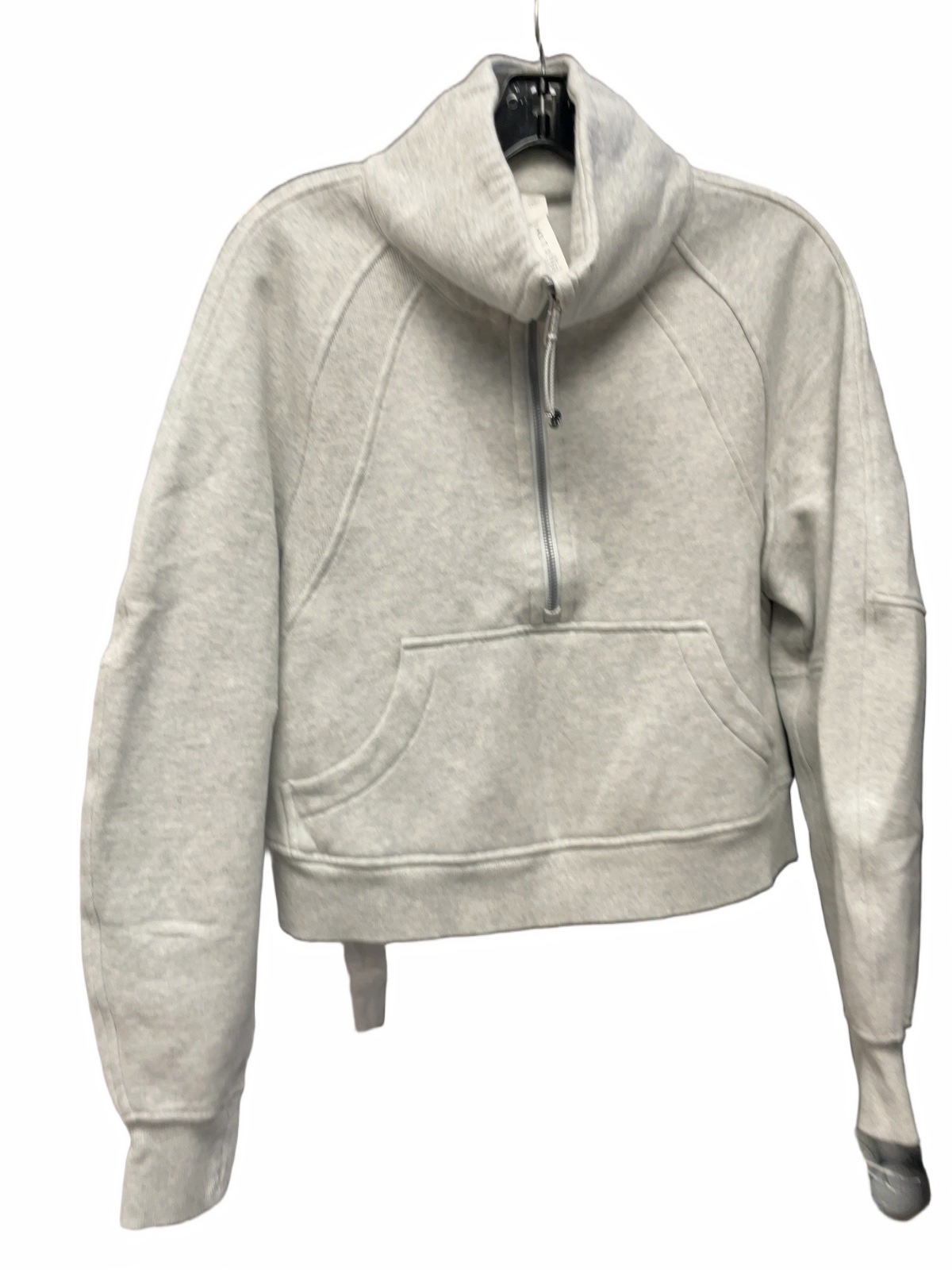 lululemon Scuba Oversized Funnel-Neck Half-Zip Size 6 Grey New York - image 1