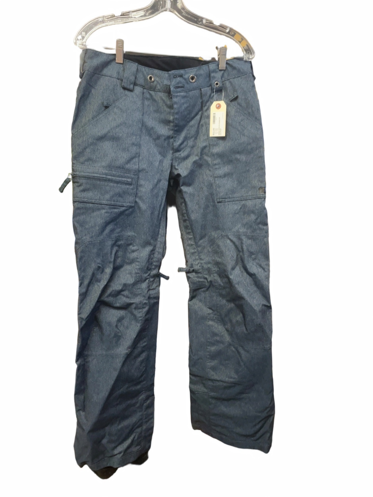 Burton Dryride Size M Denim Print Snowboard Pants - image 1