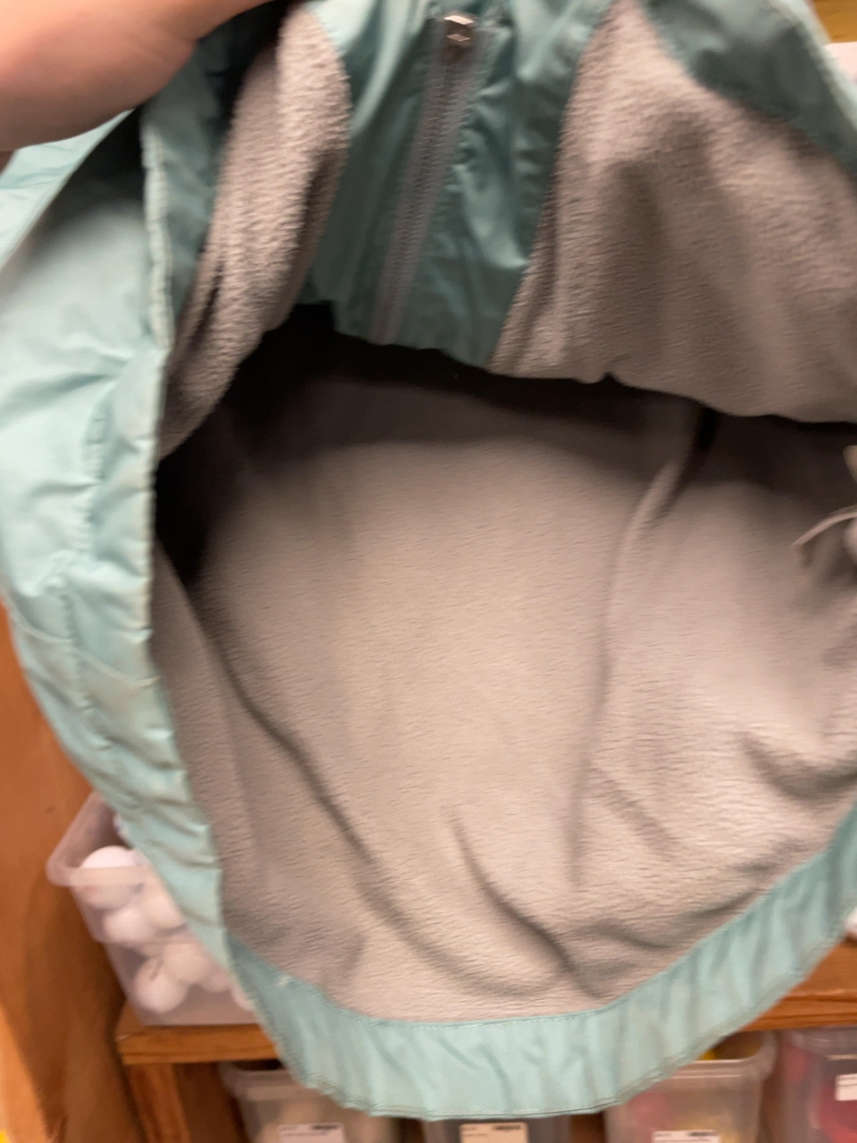 MEC Size 5 Fleece-Lined Hooded Rain Jacket