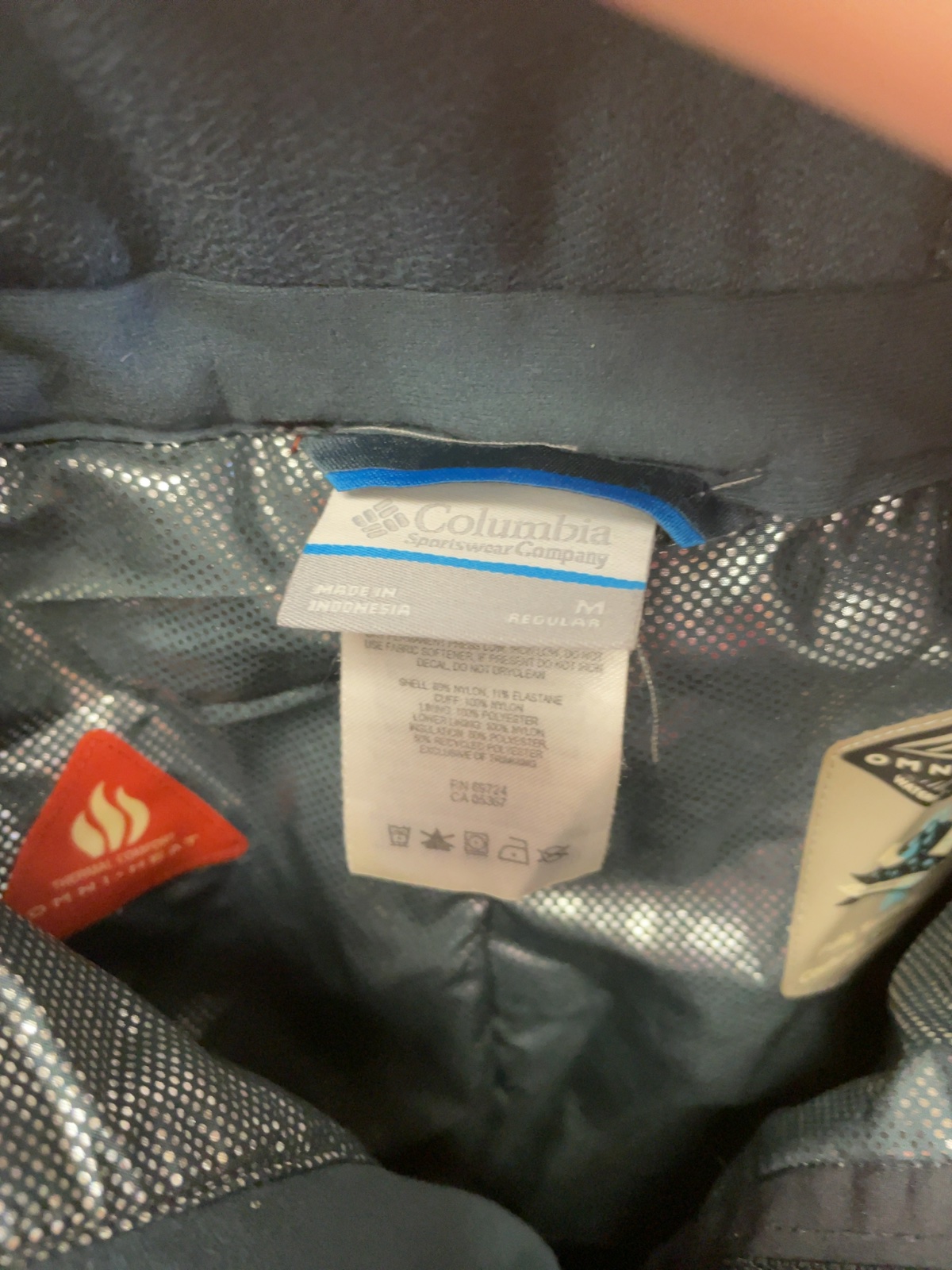 Columbia Omni-Tech Omni-Heat Ski Snowboard Pants Size M Regular