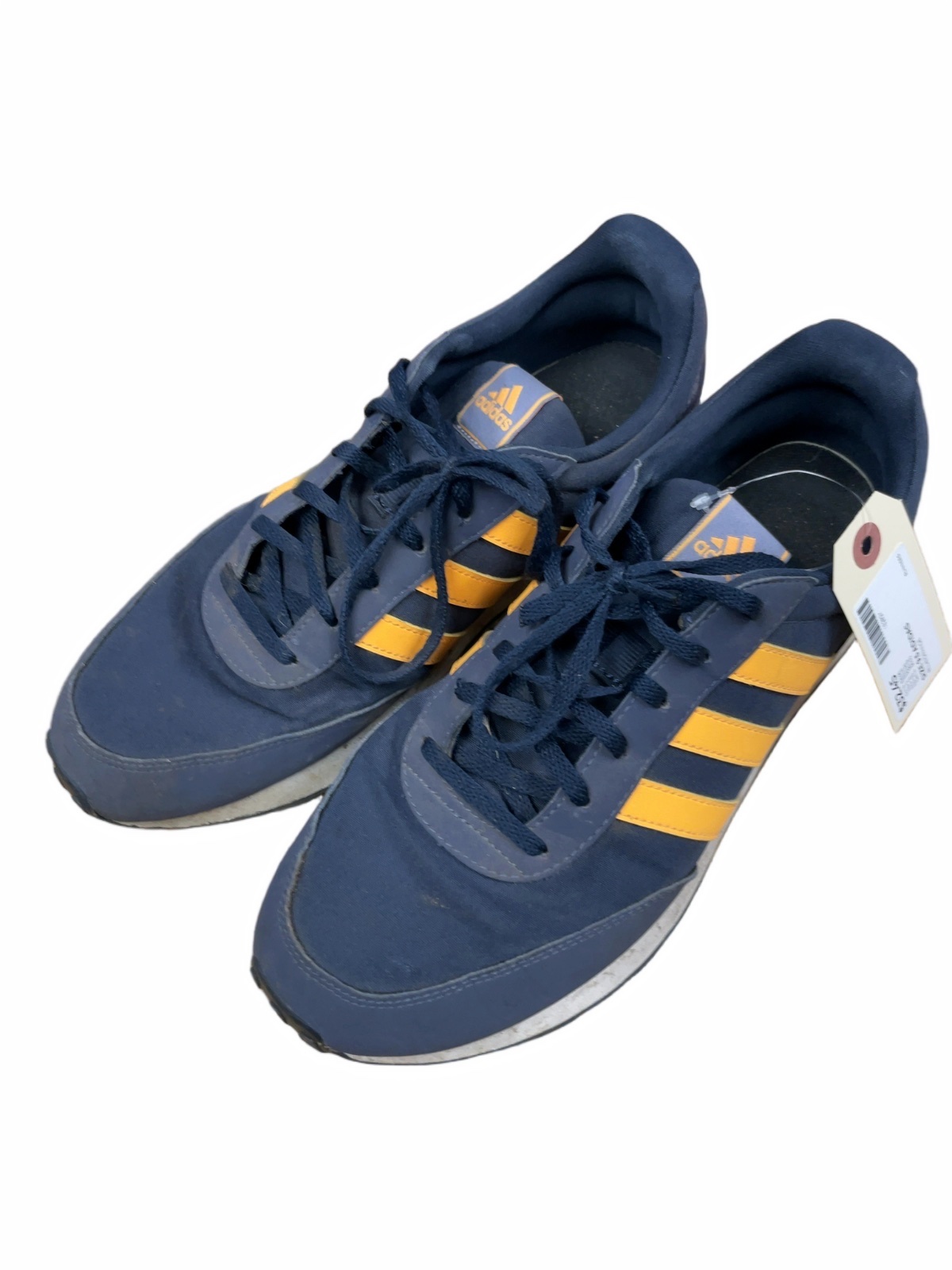 Adidas Size 9.5 US Runners Blue/Orange