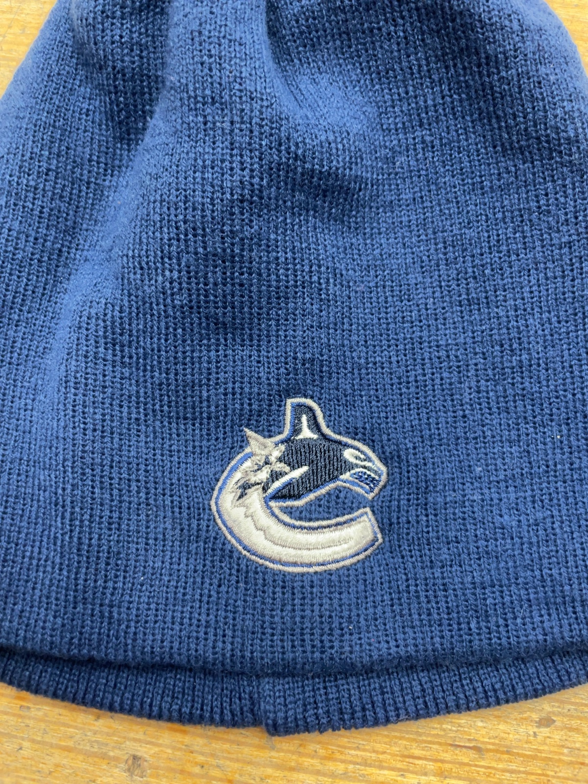 Vancouver Canucks One Size Knit Beanie Toque Blue