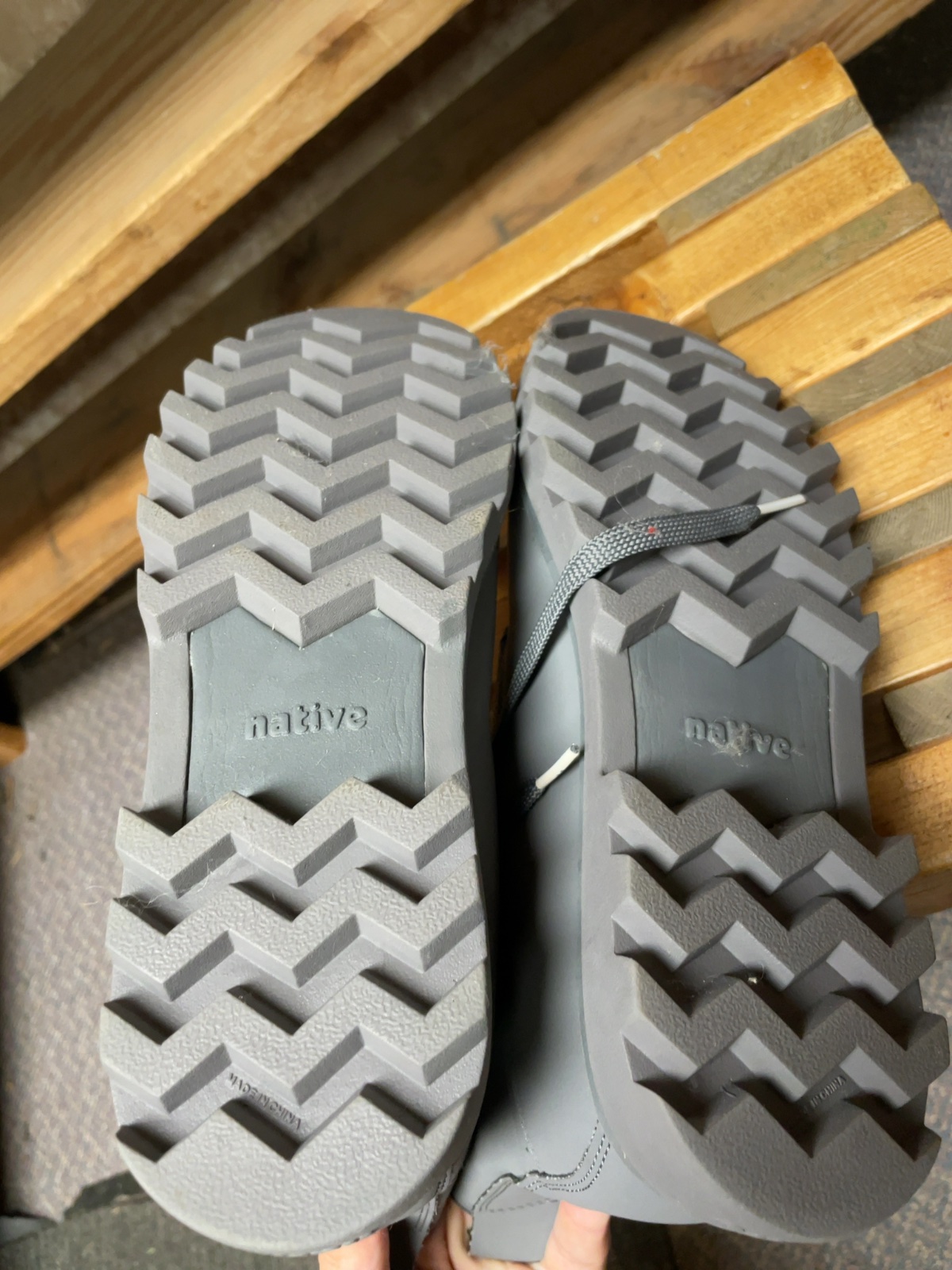 Native Shoes Fitzsimmons Citylite Boots Size 9 US Grey