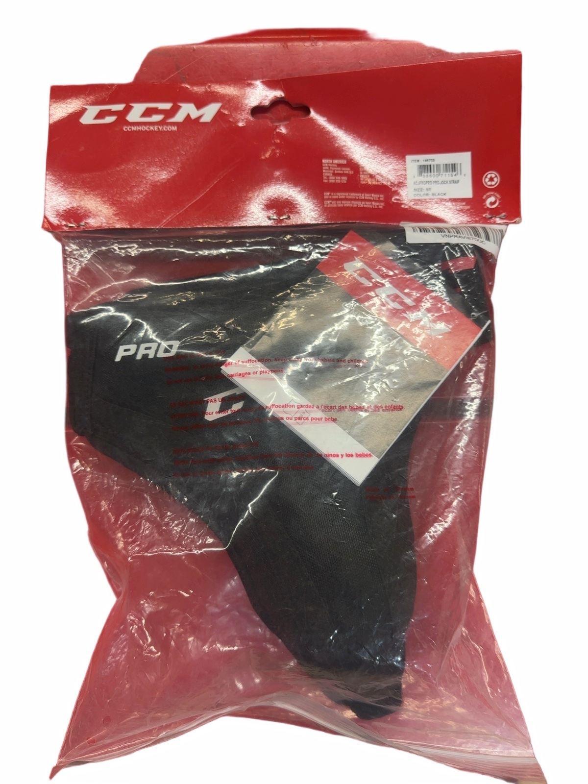 CCM Pro Jockstrap SR Black