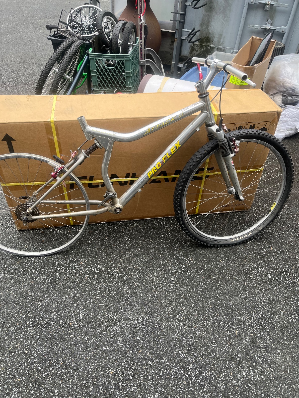 ProFlex Attack LE Mountain Bike Frame Project Full Suspension Size M 26" 80mm