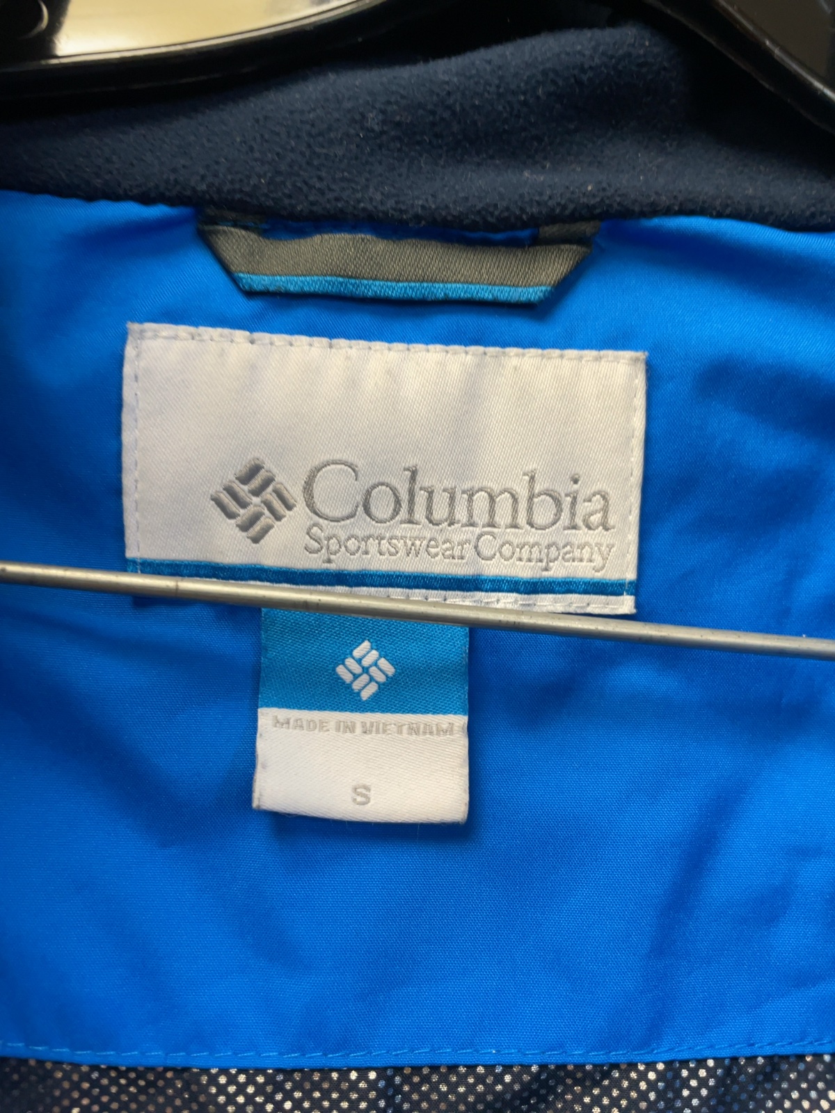 Columbia Rain Jacket Size S Blue