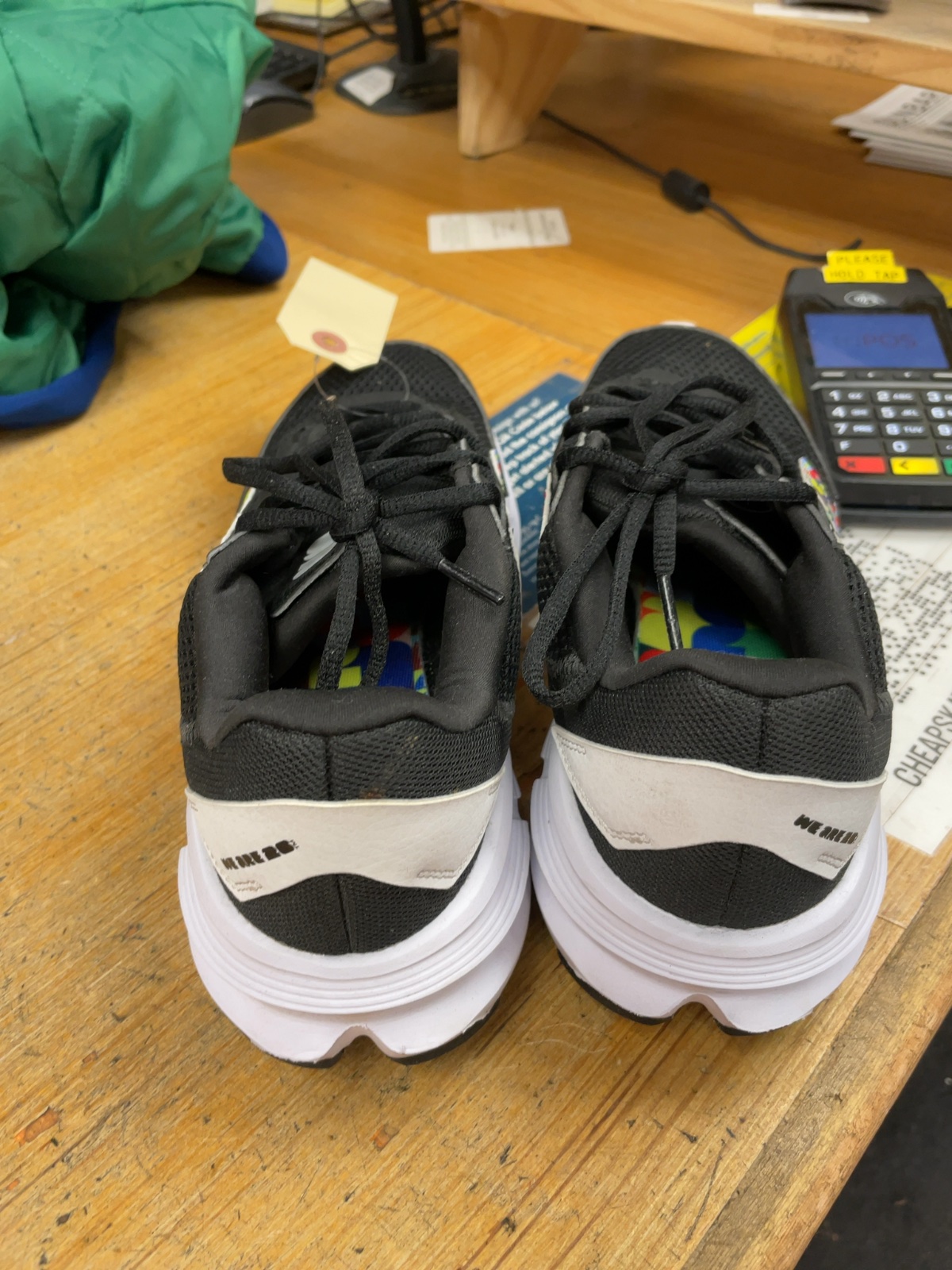 Adidas Size 8 Sneakers Black Multi