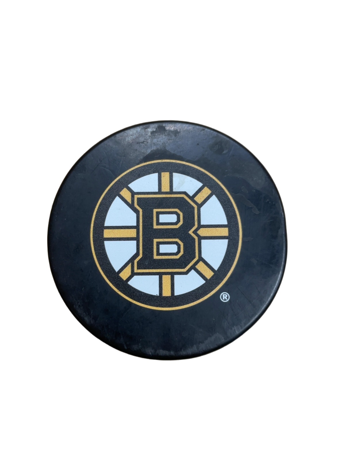 In Glas Co Boston Bruins Official NHL Hockey Puck - image 1