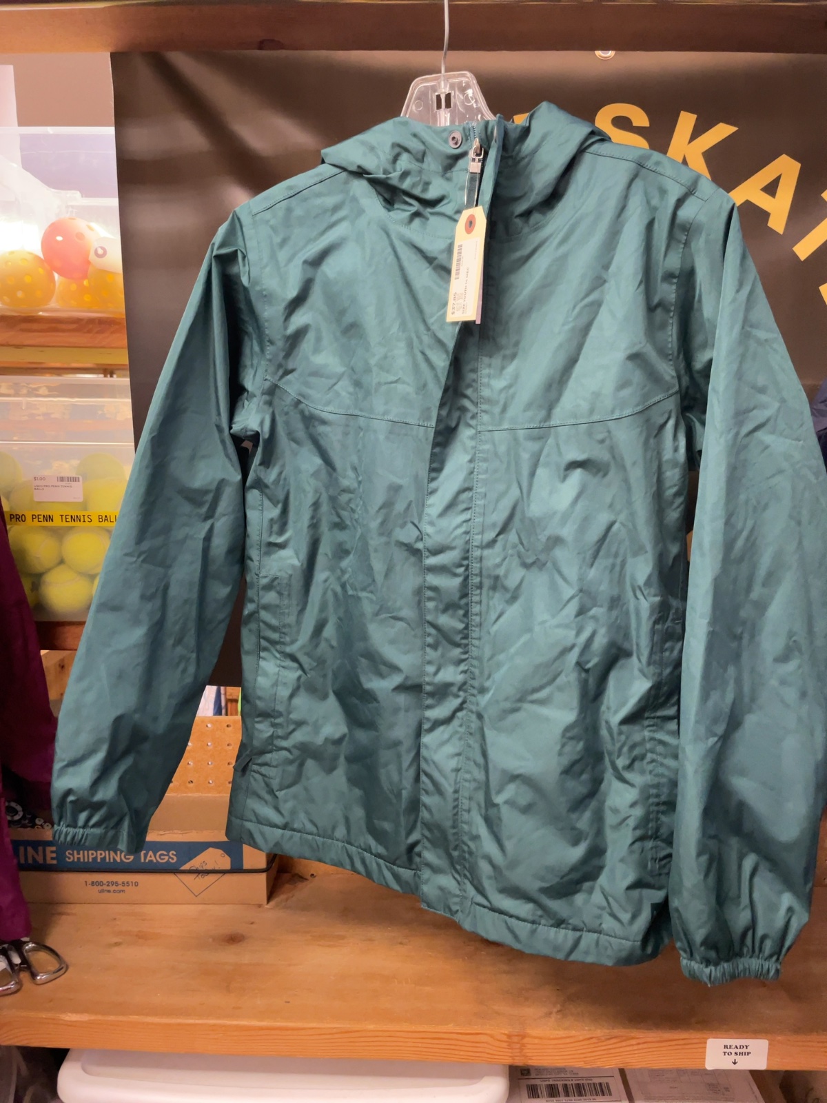 MEC Rain Jacket Youth 14 Green