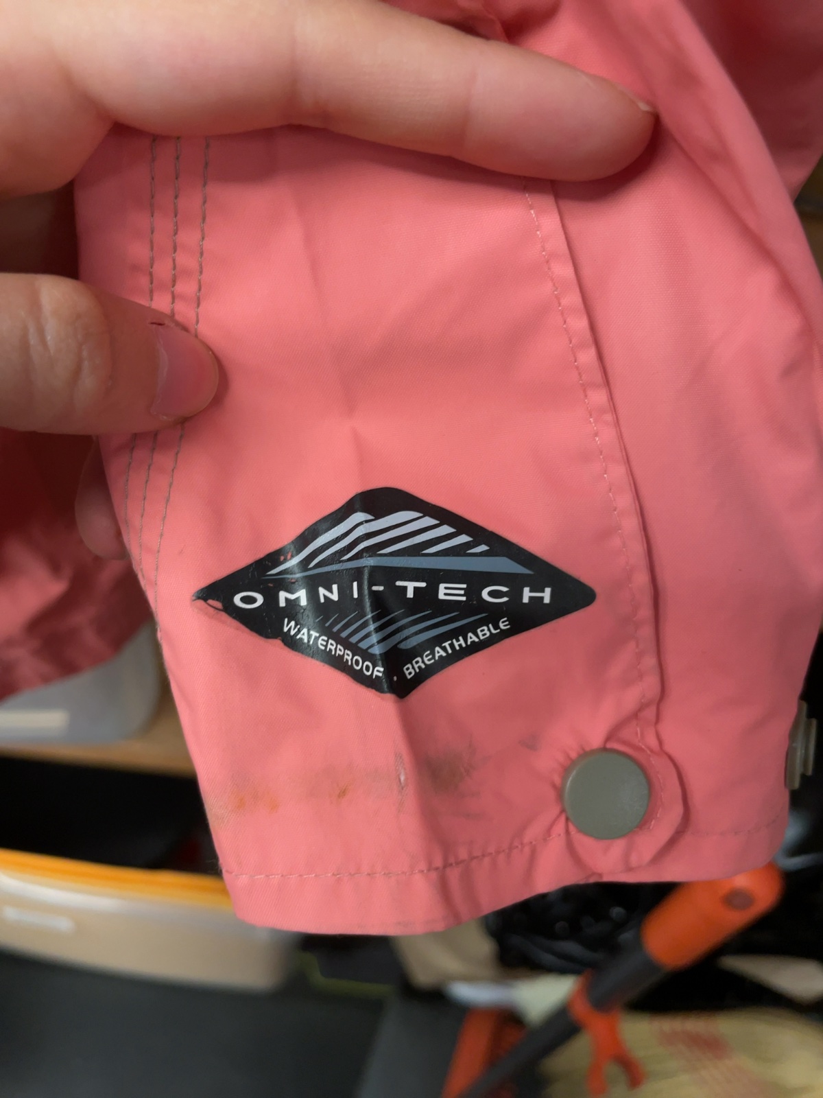 Columbia Omni-Tech Rain Jacket Size S Pink