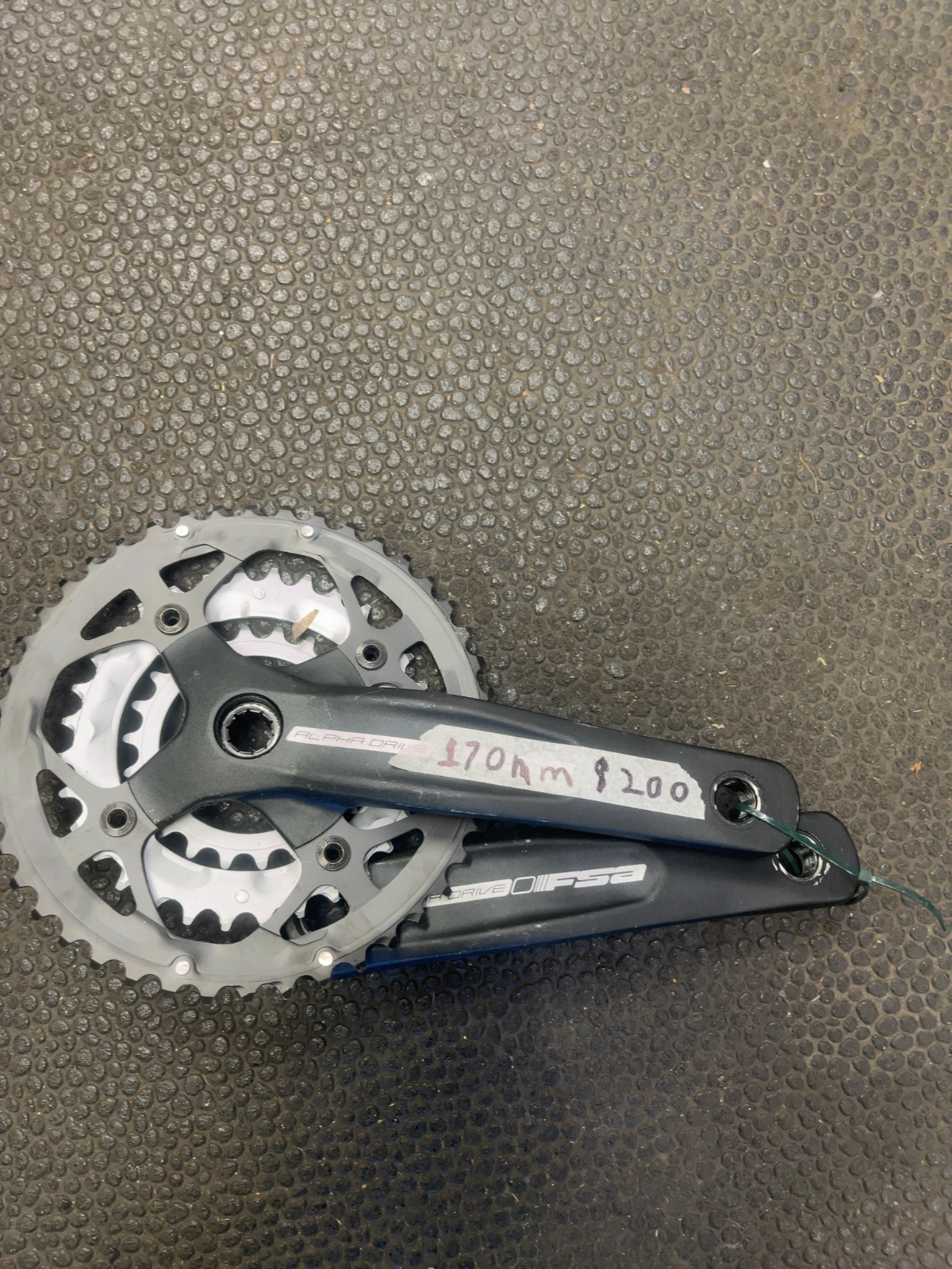 FSA Alpha Drive CK-725 Triple Crankset 170mm Good