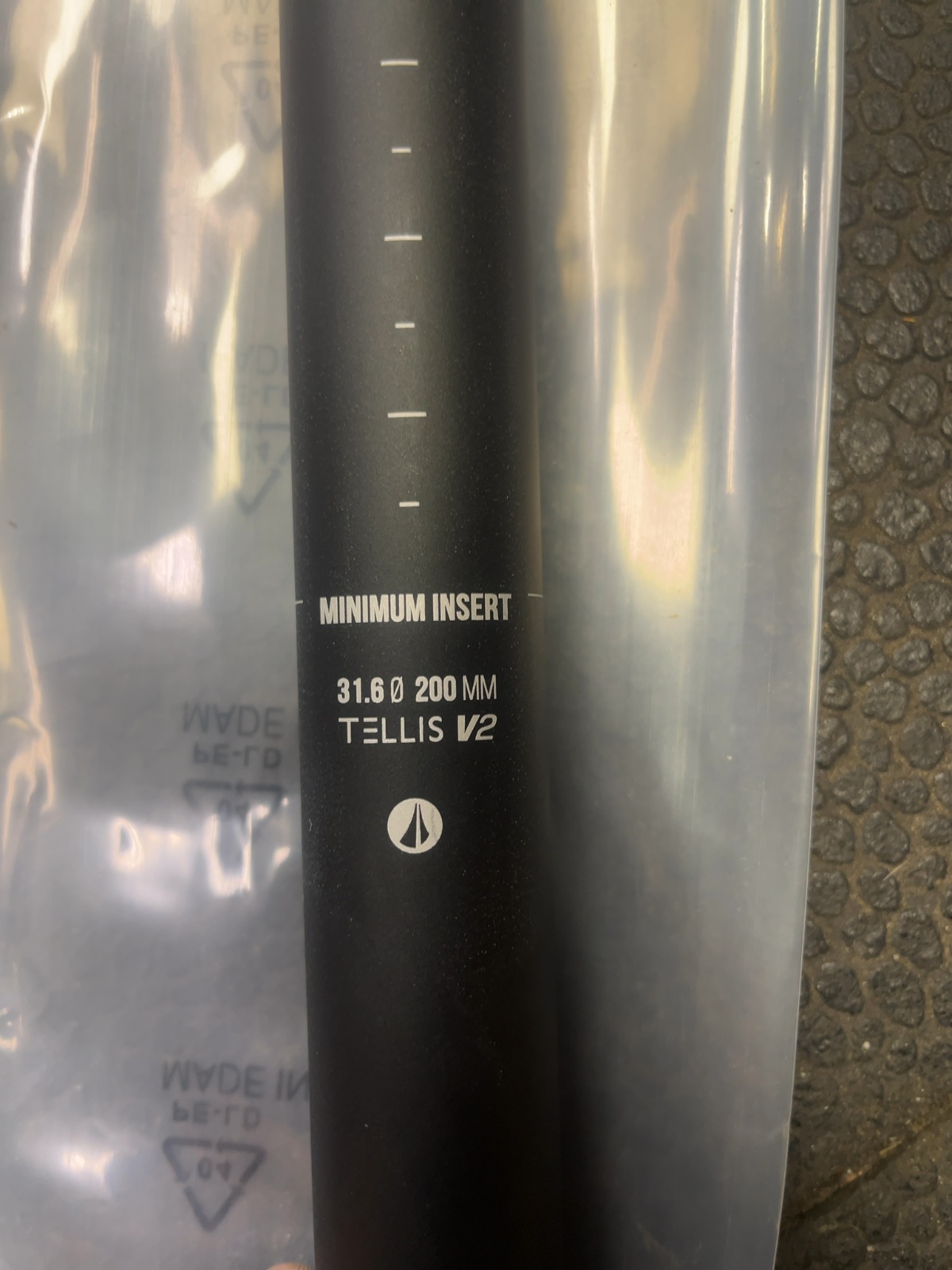 SDG Tellis V2 Dropper Post 31.6mm 200mm Remote Lever Included New