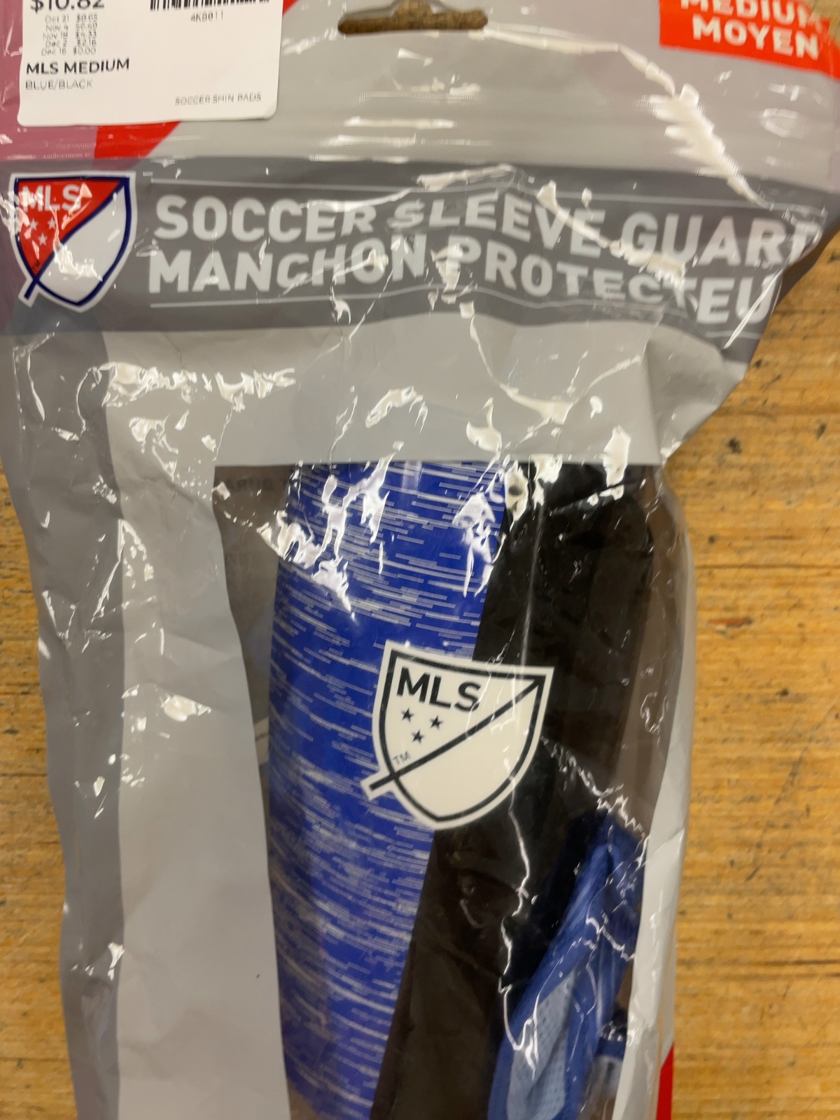 MLS Soccer Sleeve Guard Size M Blue/Black