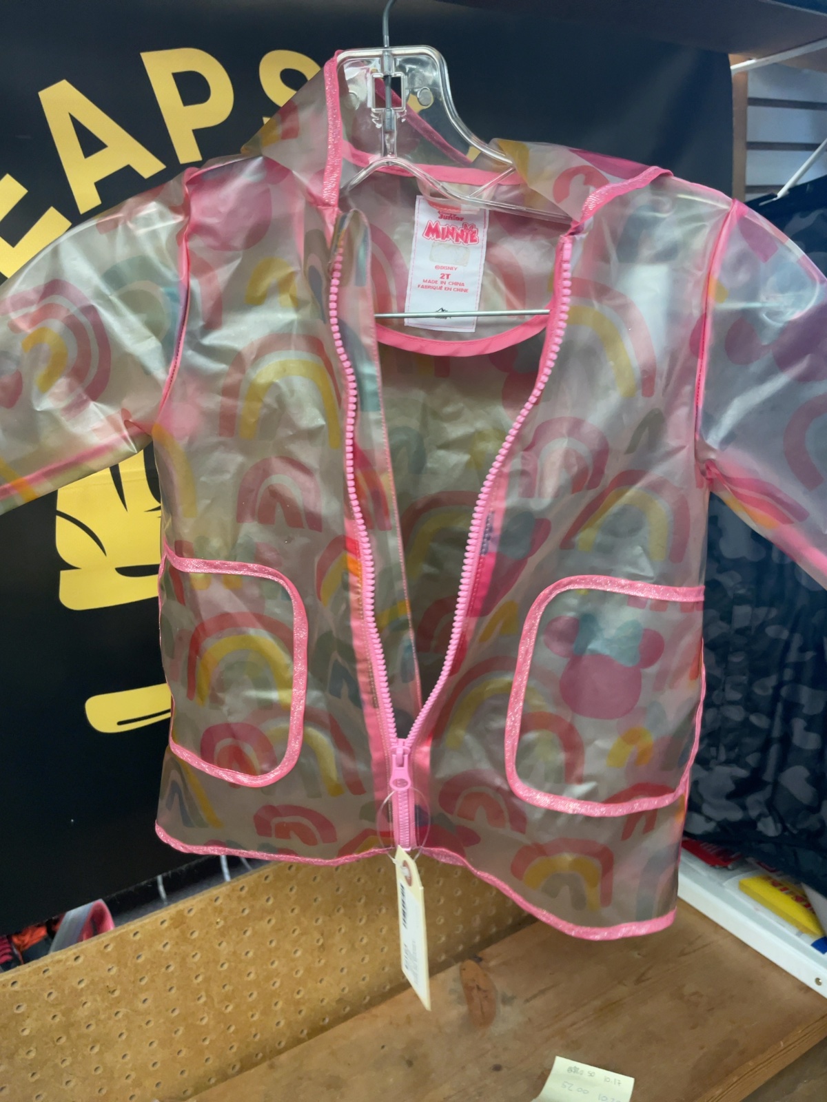 Disney Minnie Mouse Toddler Girls Size 2T Rain Jacket