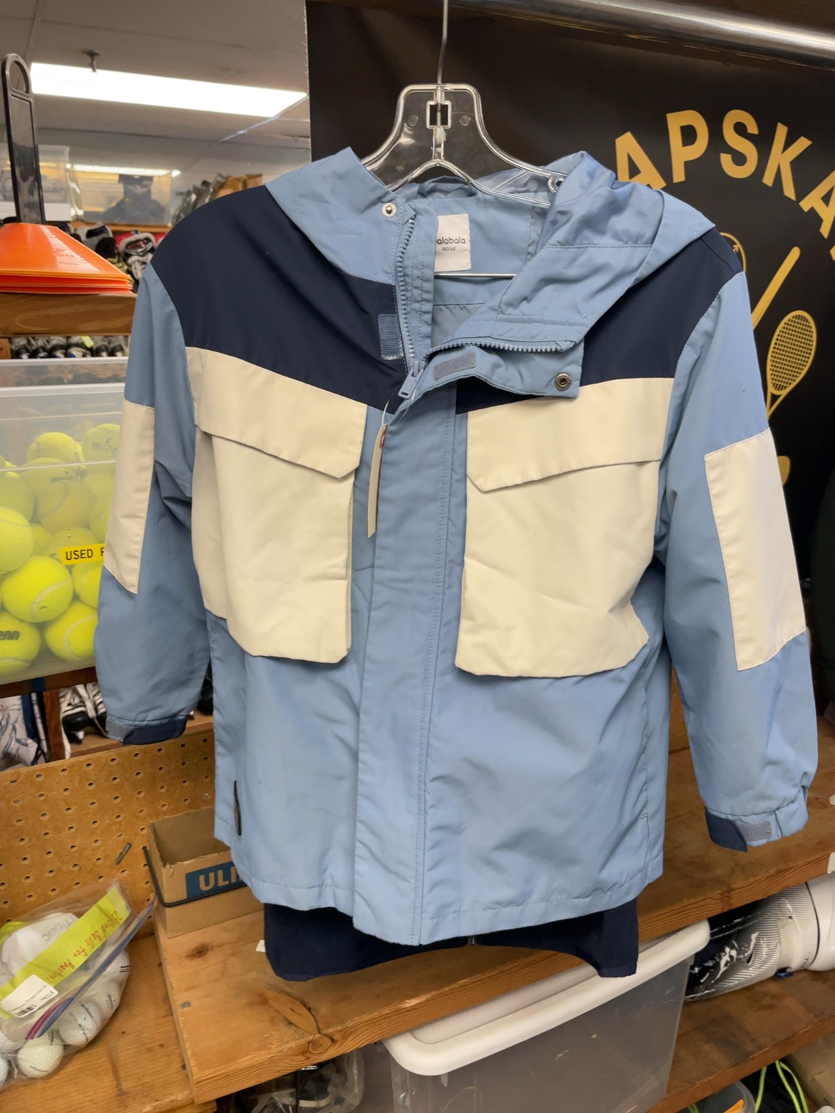 balabala Hooded 3-in-1 Jacket Size 140/68 (Youth 10) Blue