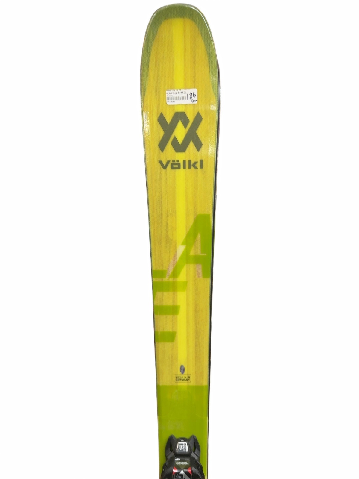 Völkl 100Eight Skis 186 cm with Marker Bindings