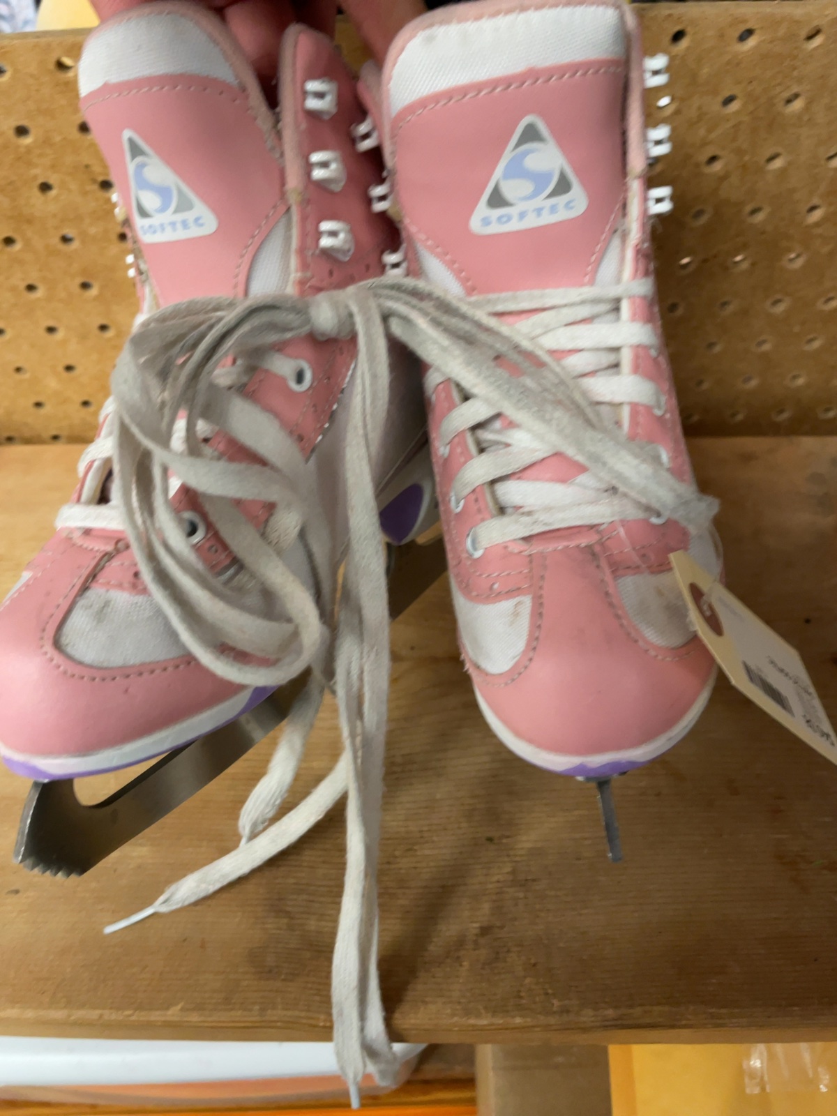 Softec Size 12C Figure Skates Pink/Purple