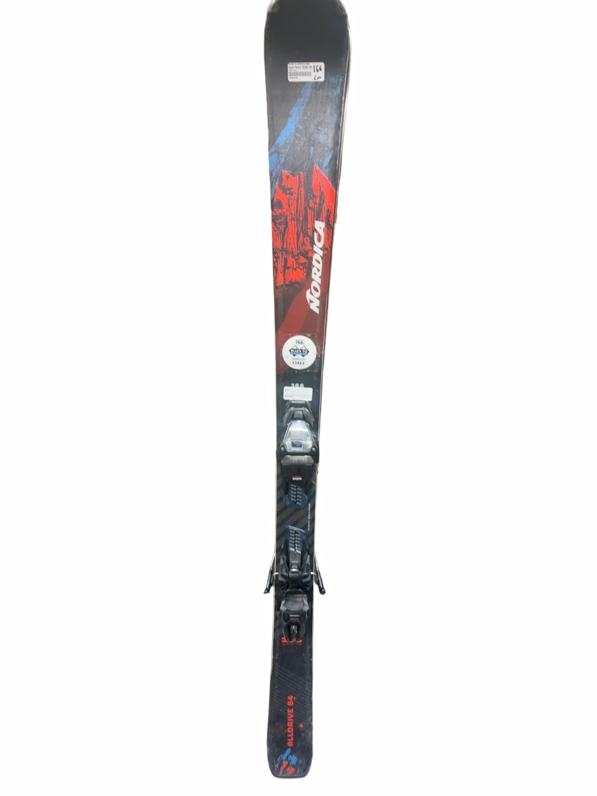 Nordica Alldrive 84 Downhill Skis with Bindings - 166 cm-freshly waxed and tuned - image 1