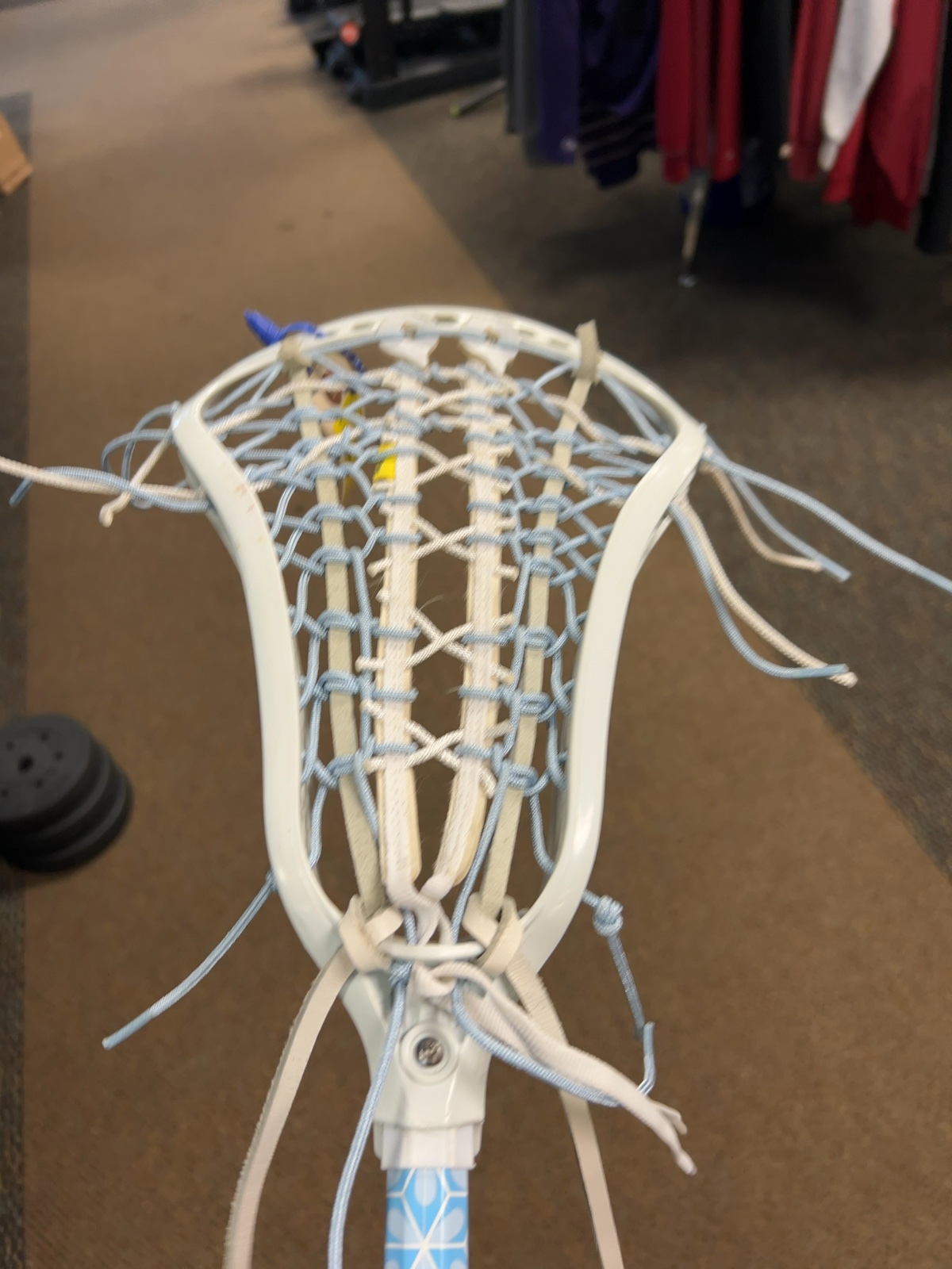 Brine Women's Complete Lacrosse Stick White / Light Blue Good
