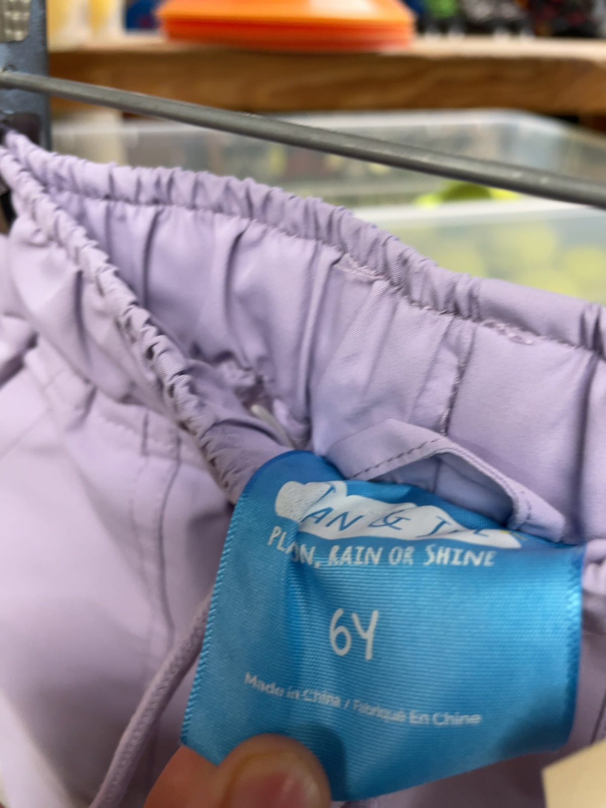 Jan & Jul Size 6Y Purple Rain Pants