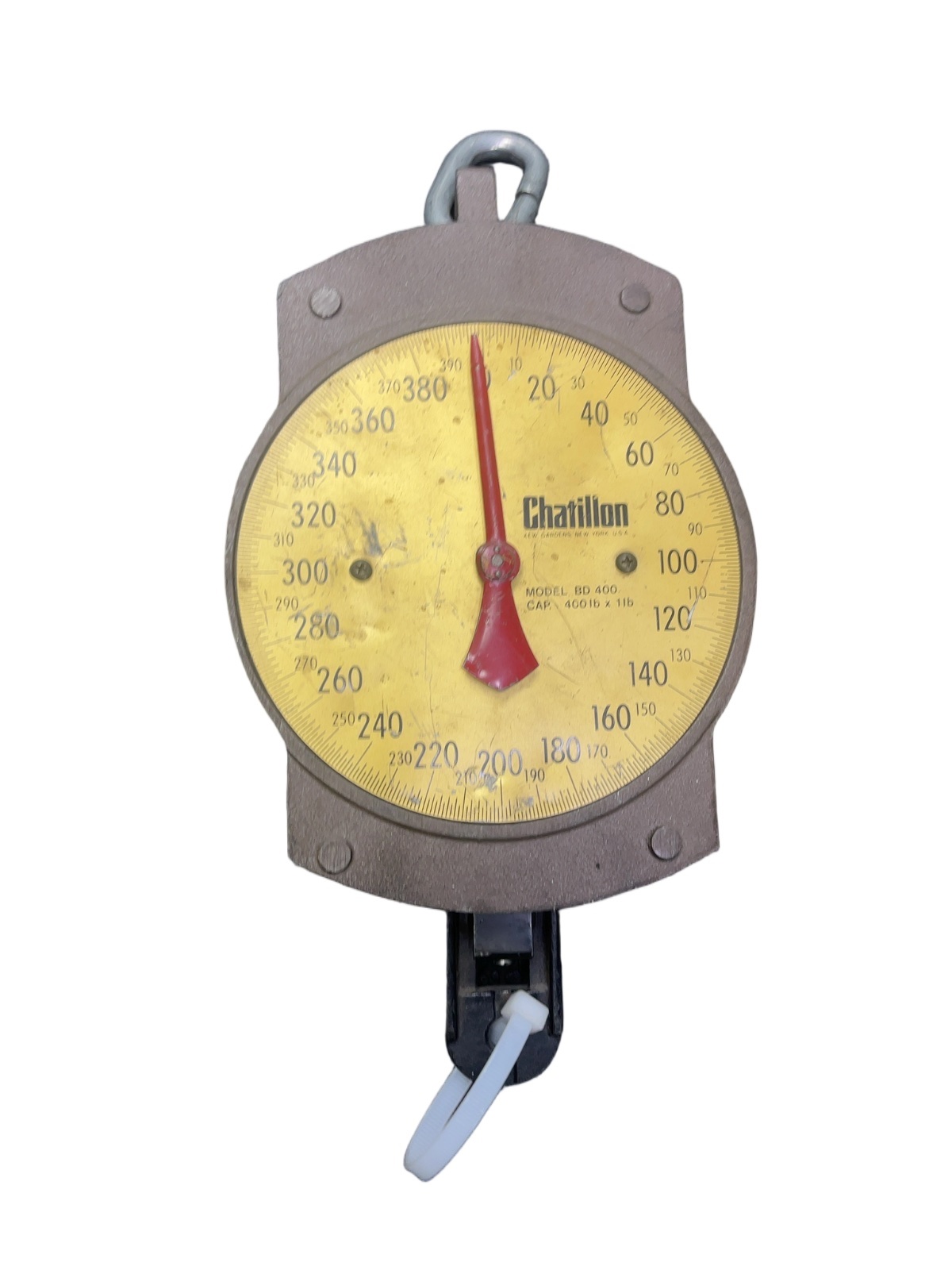 Chatillon BD 400 Hanging Dial Scale 400 lb Capacity Brown - image 1