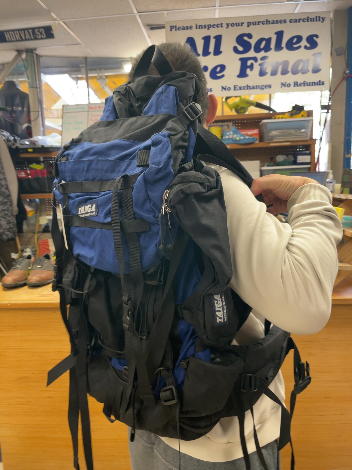 Taiga International Backpack Blue/Black