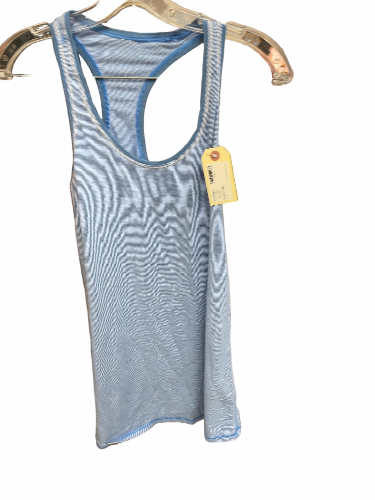 Lululemon Racerback Tank Top Size 8 Blue Striped - image 1