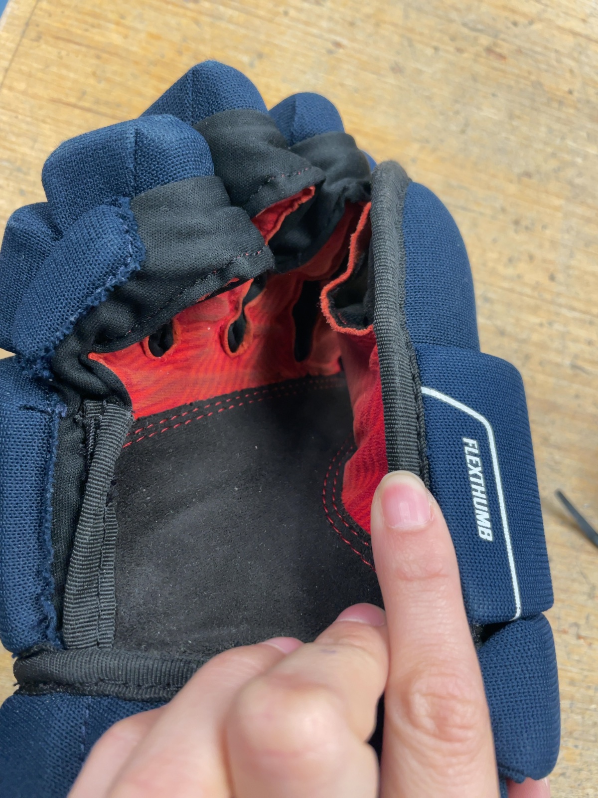 CCM NEXT 12" Hockey Gloves Navy/White/Red