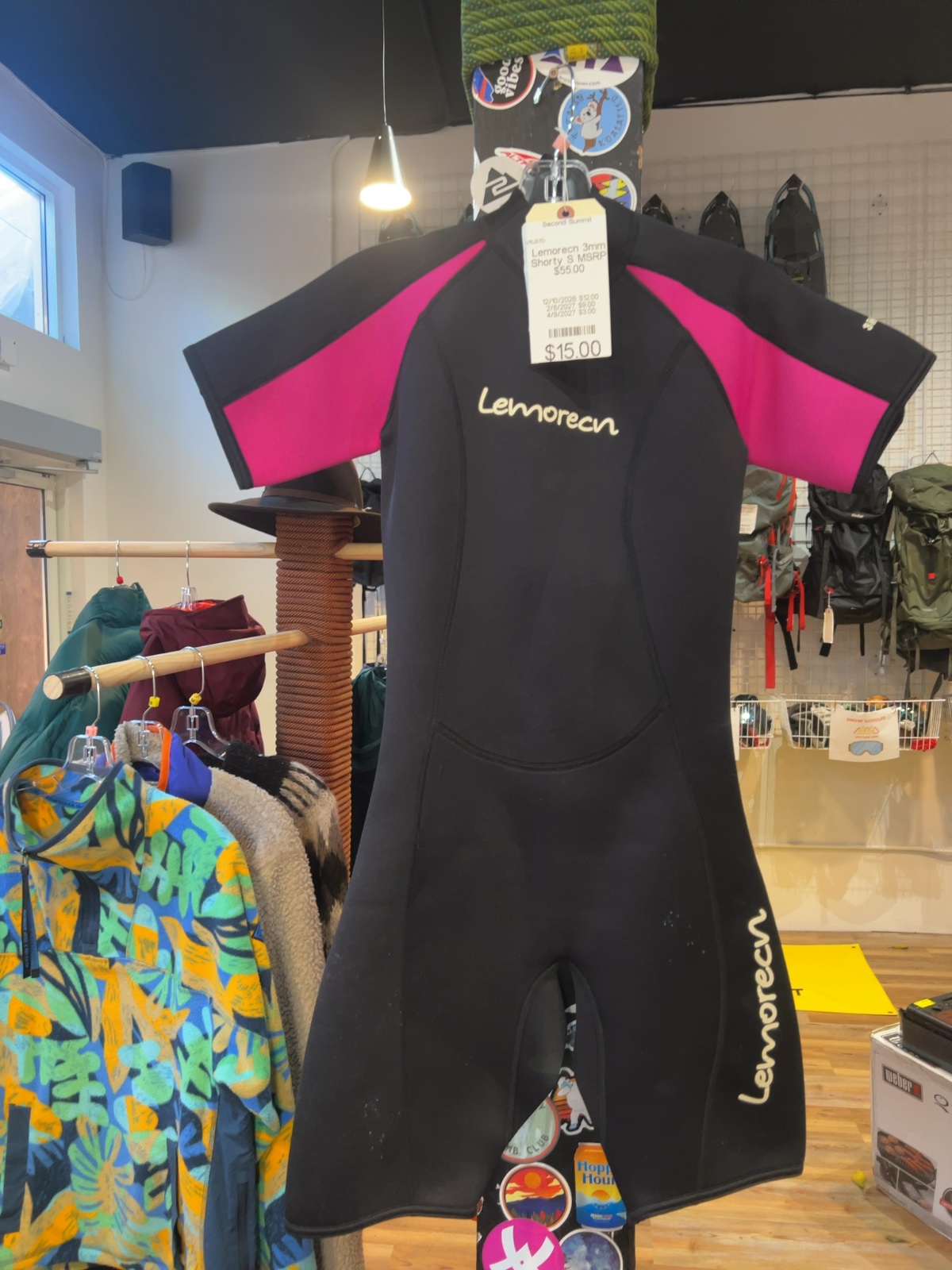 Lemorecn 3mm Shorty Wetsuit Good S