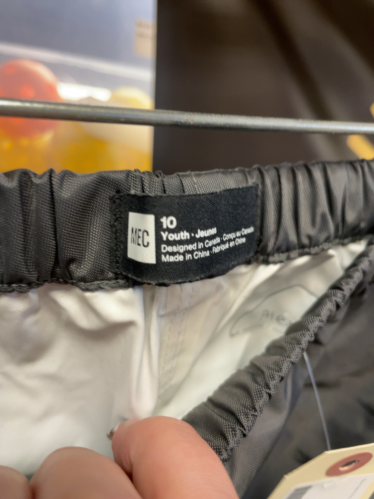MEC Youth 10 Rain Pants Grey