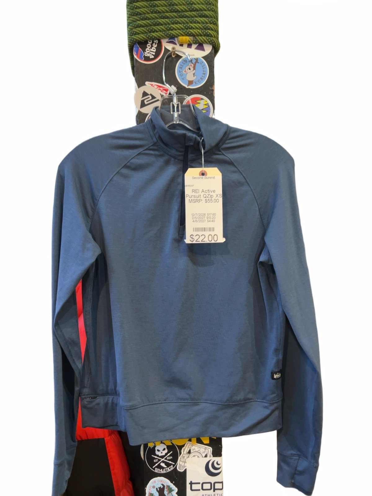 REI Co-op Active Pursuit Quarter-Zip Long Sleeve Pullover XS