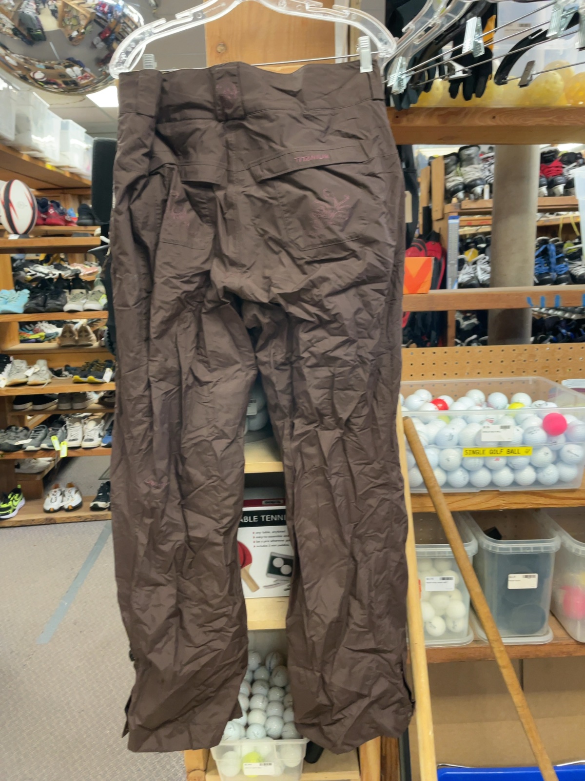 Columbia Titanium Women's Large Regular Snow Pants Brown