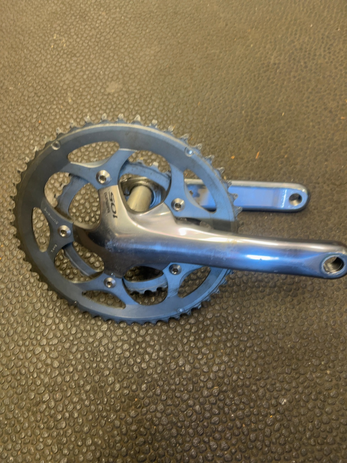 Shimano 105 Crankset 170mm Road Double Silver Good