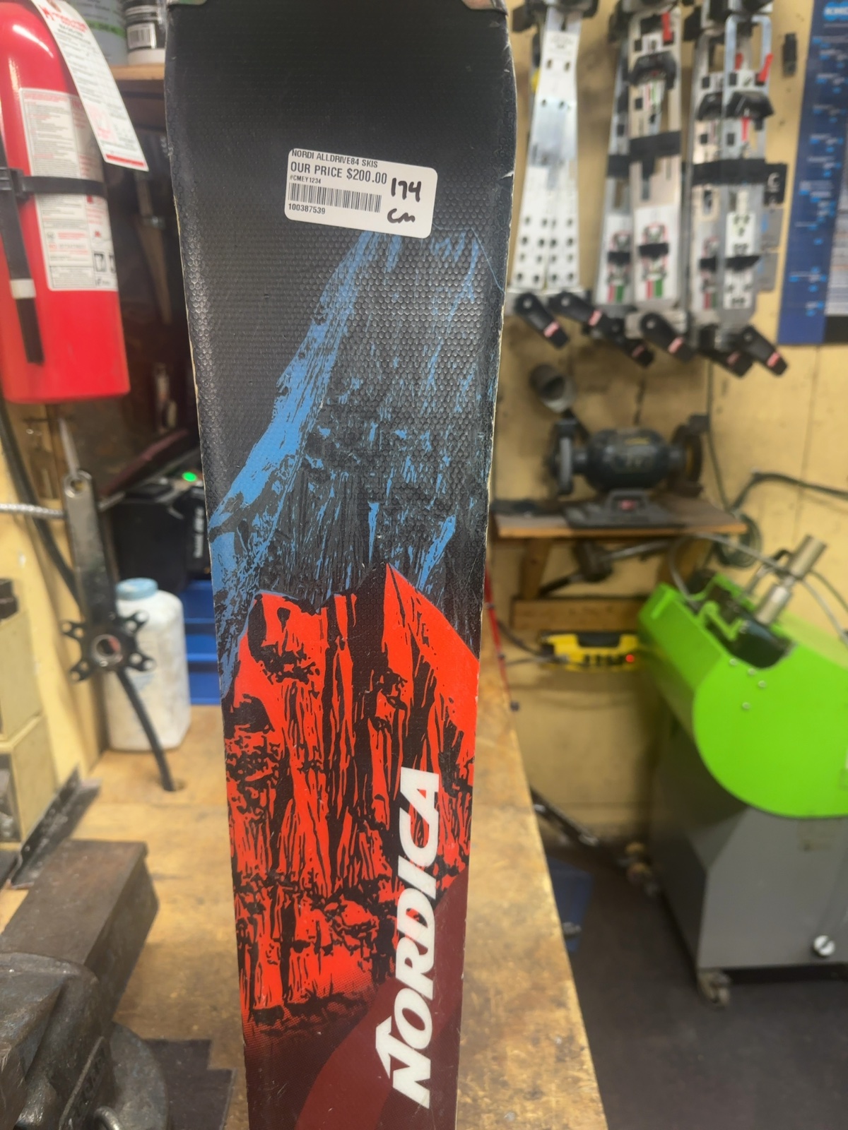 Nordica Alldrive 84 Skis 174cm With Bindings-freshly waxed and tuned