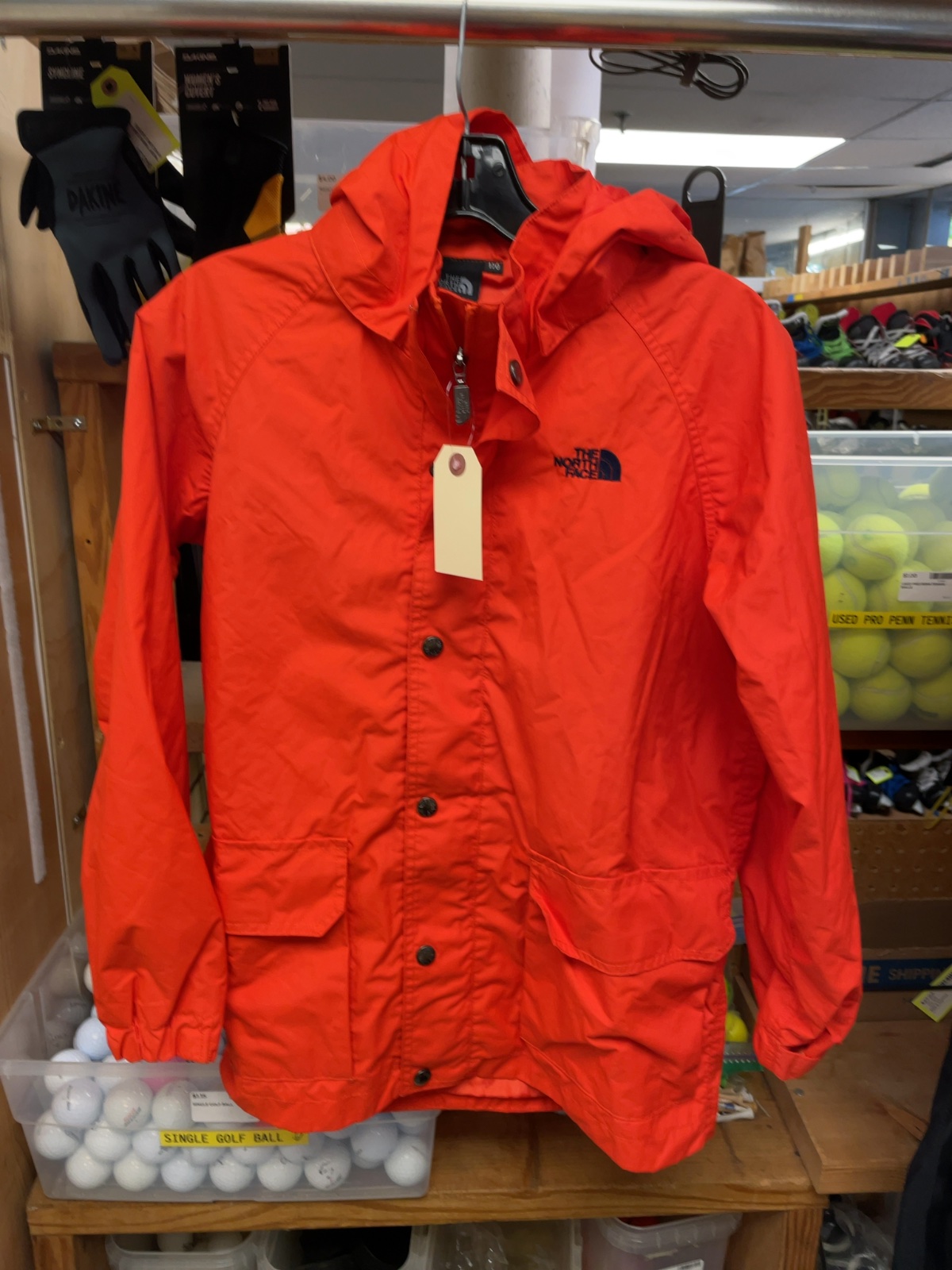 The North Face Hooded Rain Jacket 170 (Youth 12/14) Orange
