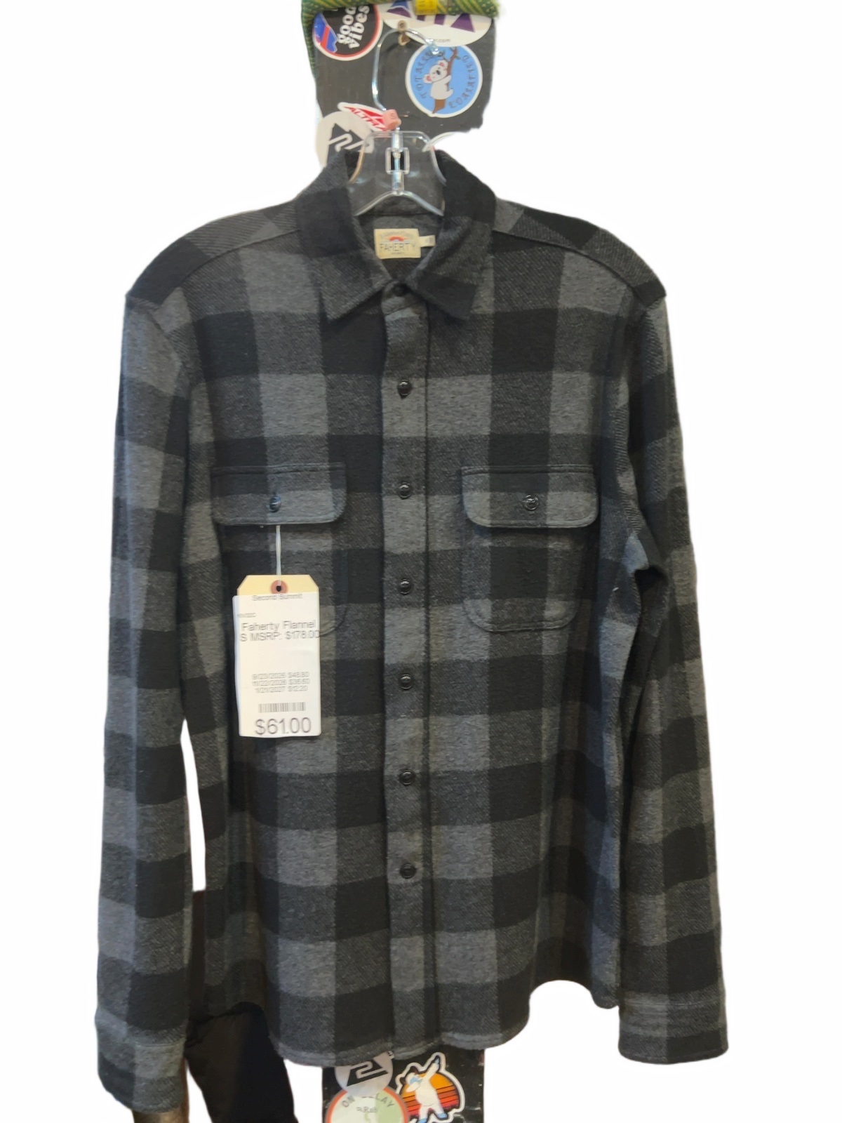 Faherty Buffalo Plaid Flannel Shirt Good S - image 1