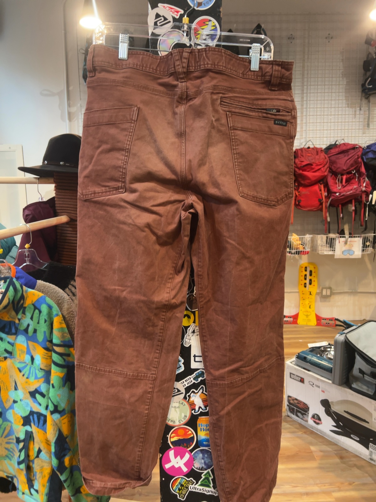 prAna Utility Climbing Pants Brown Good 33