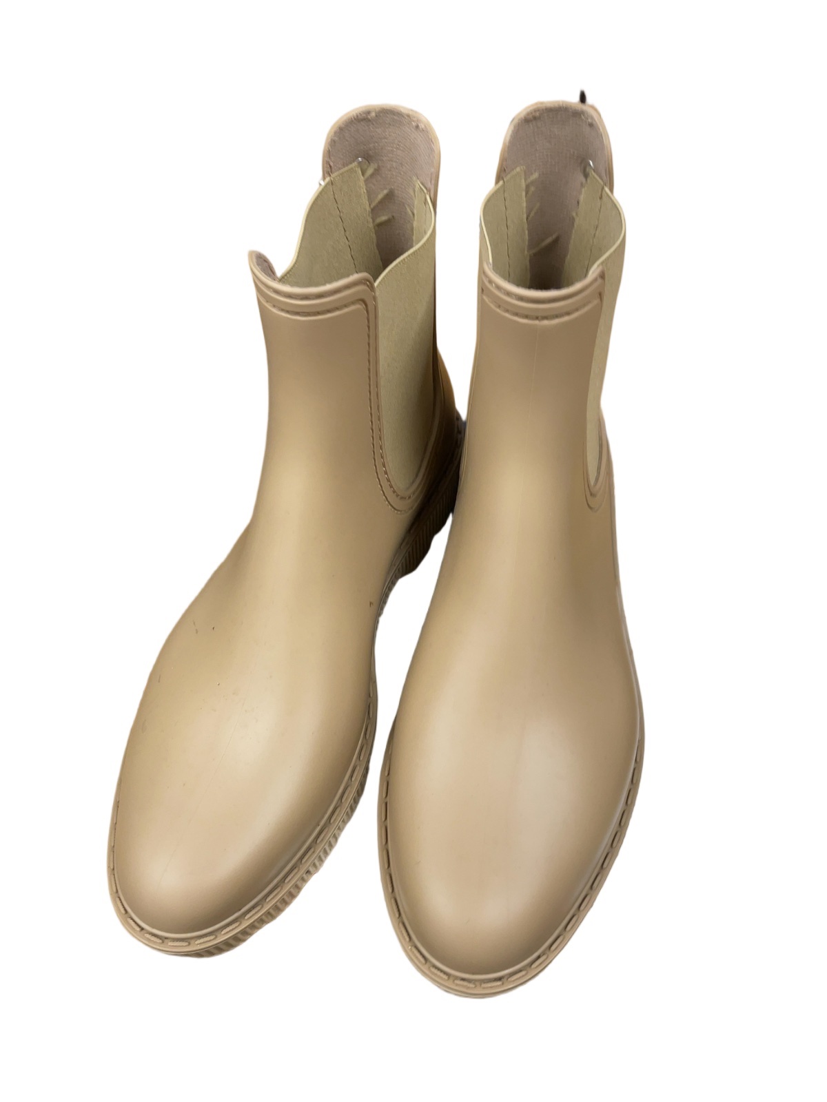 Ladies Size 9 Beige Chelsea Rain Boots