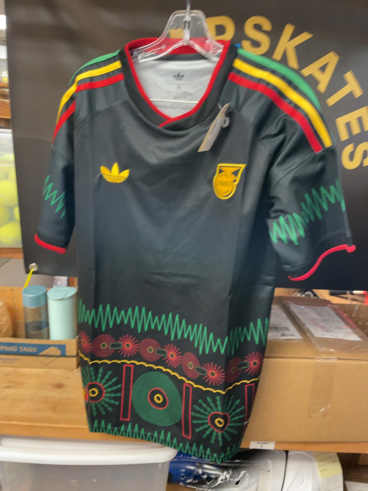 Adidas Jamaica Football Federation Size XL Soccer Jersey - image 1
