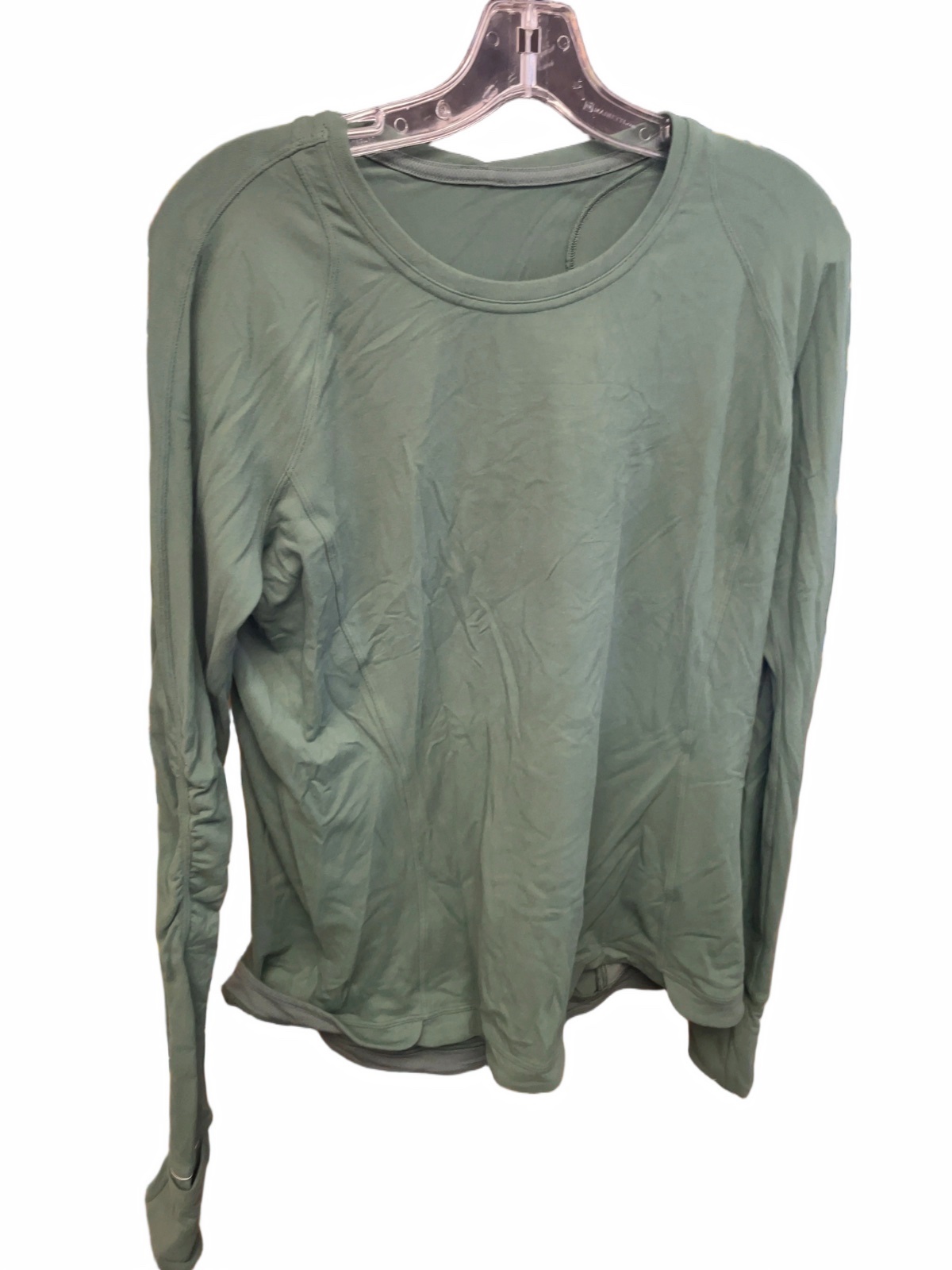 Lululemon Women's Long Sleeve Top Size 12 Green
