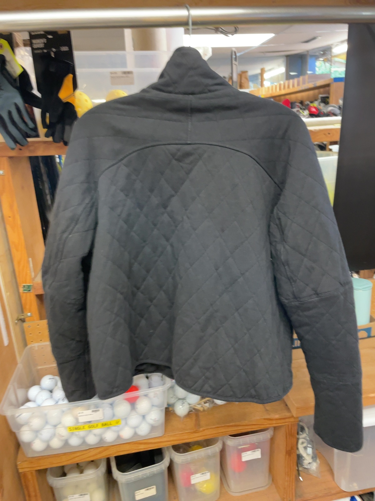 lululemon Quilted Jacket Size 12 Black