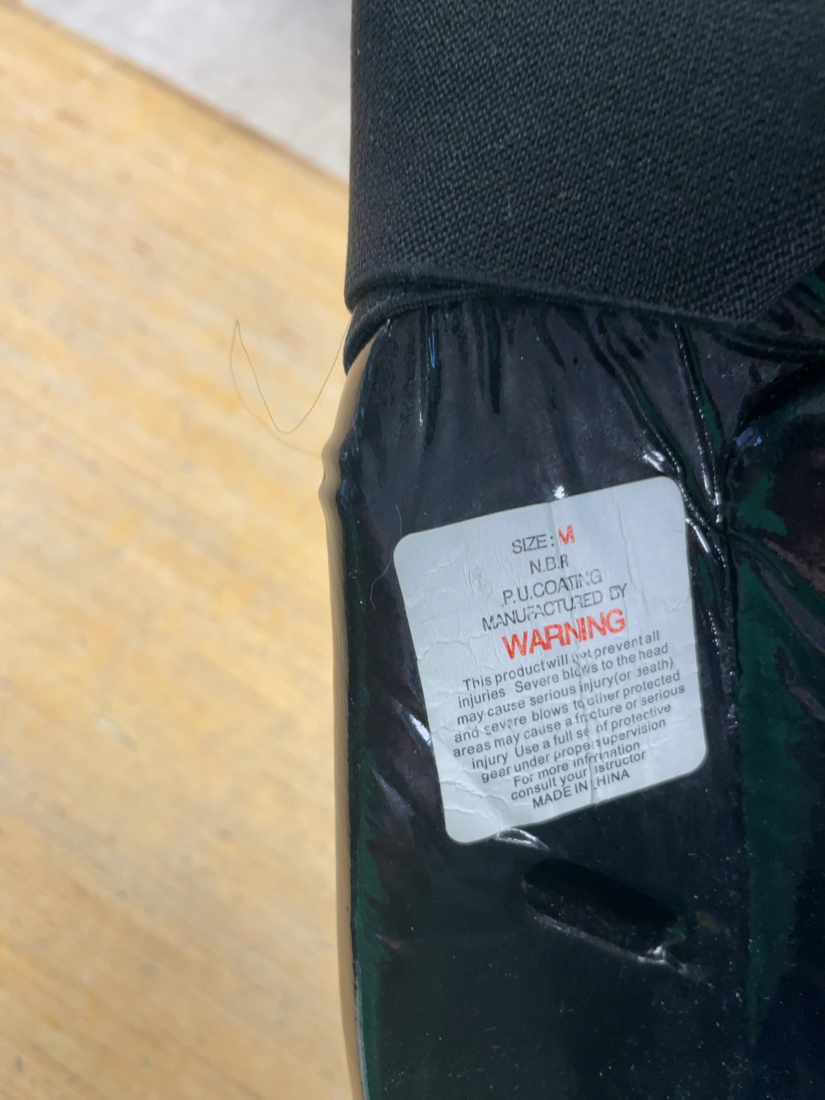 Kontact Sports Size M Martial Arts Shin Guards with Straps