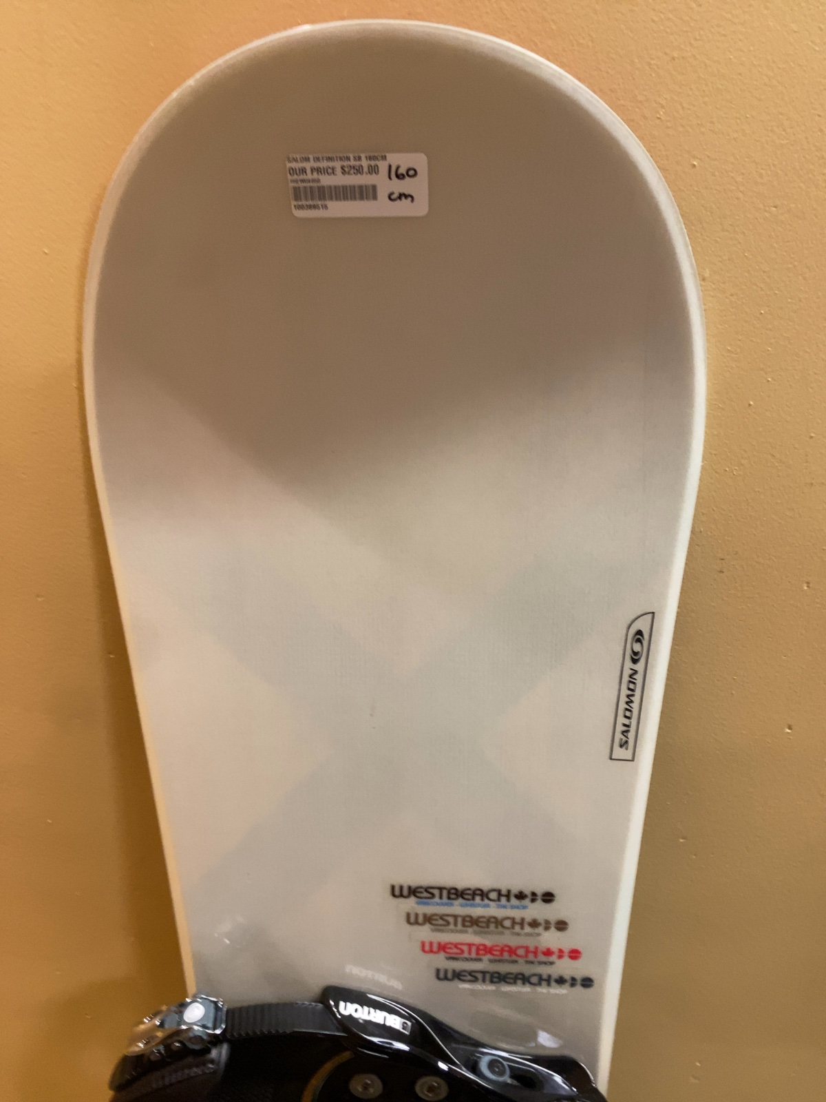 Salomon Definition Snowboard 160 cm with Burton Cartel Bindings