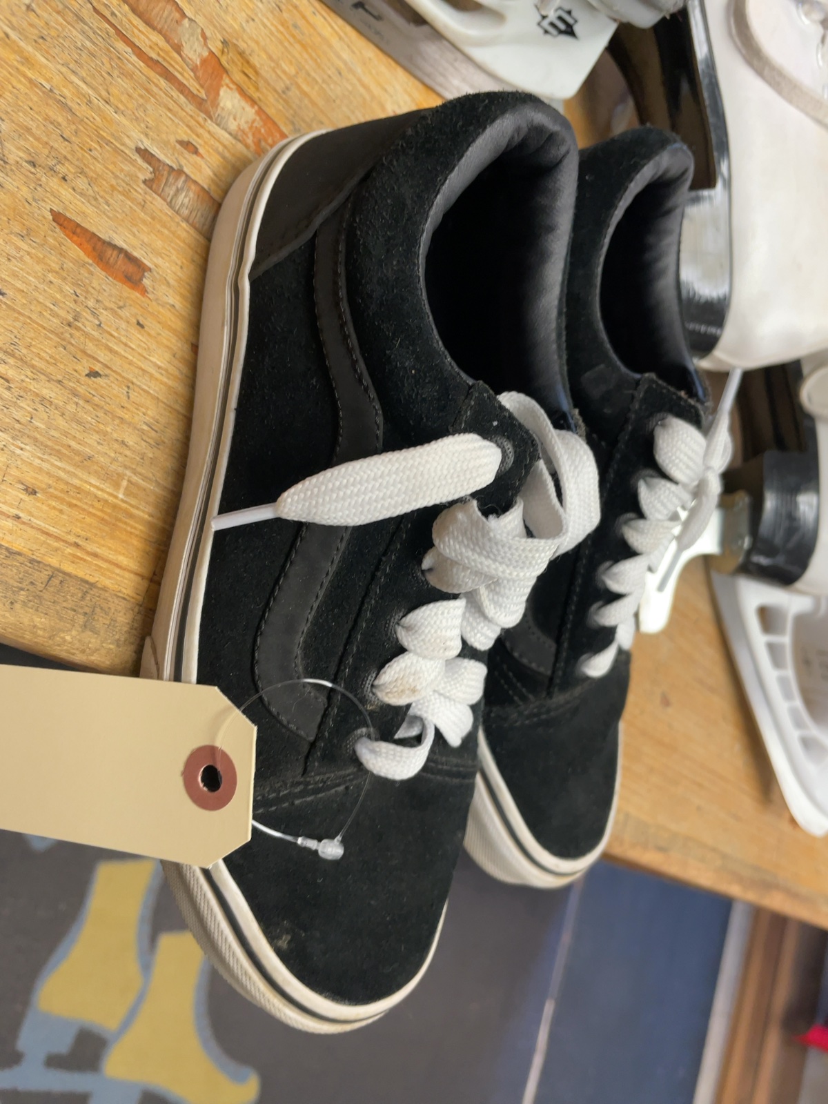 Vans Old Skool Kids 4.0 Black Suede Skate Shoes
