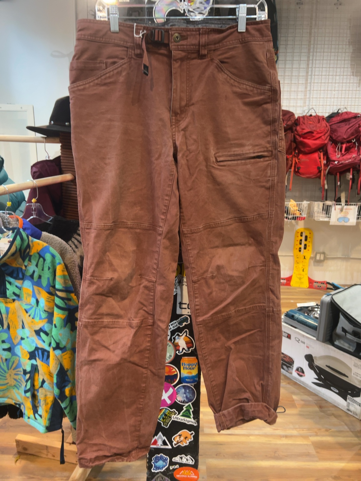 prAna Utility Climbing Pants Brown Good 33